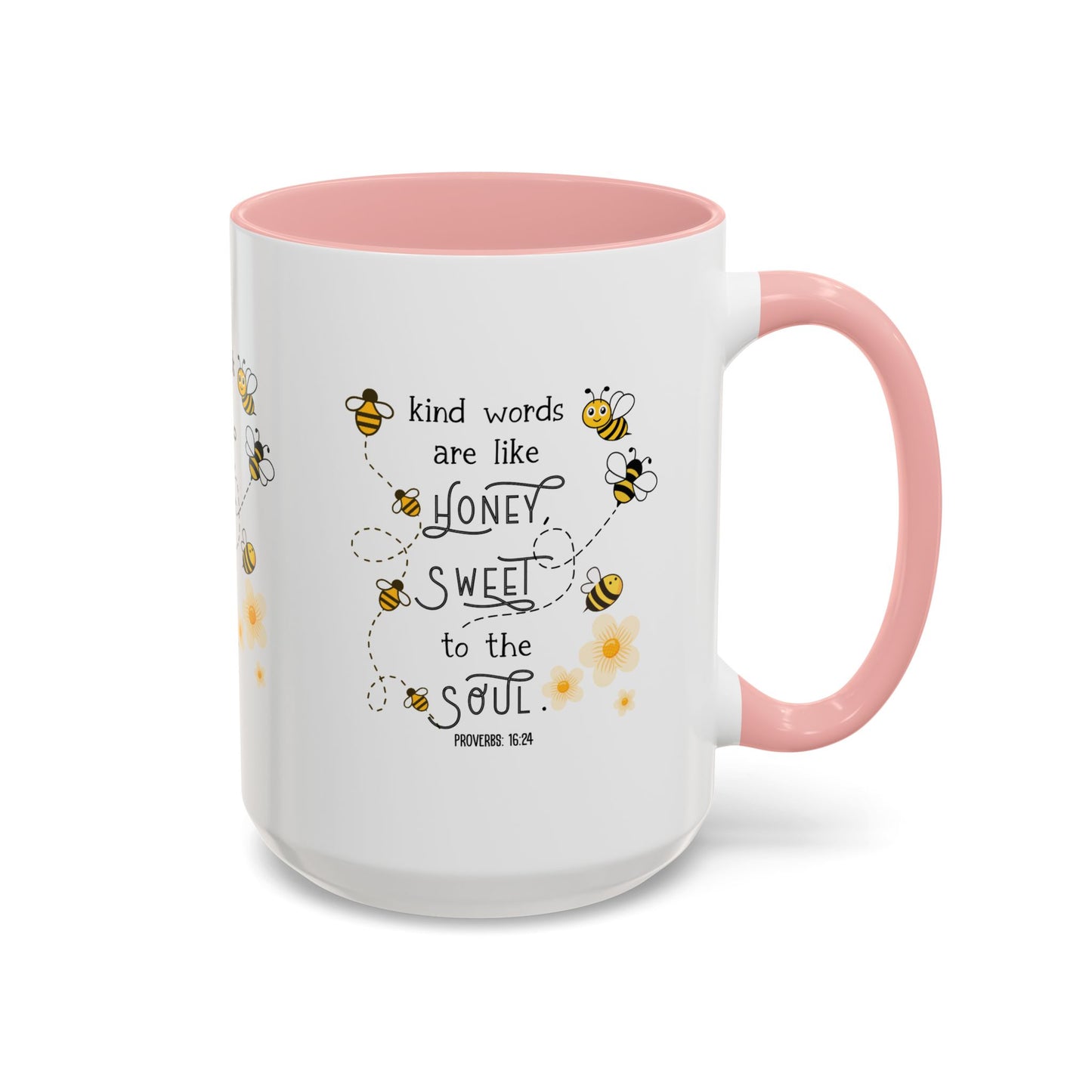 Kind Words Are Like Honey Mug | Sweet, Inspirational Gift, Bee-Themed, Cute Mug, Home Office Decor, Tea Lover's Gift