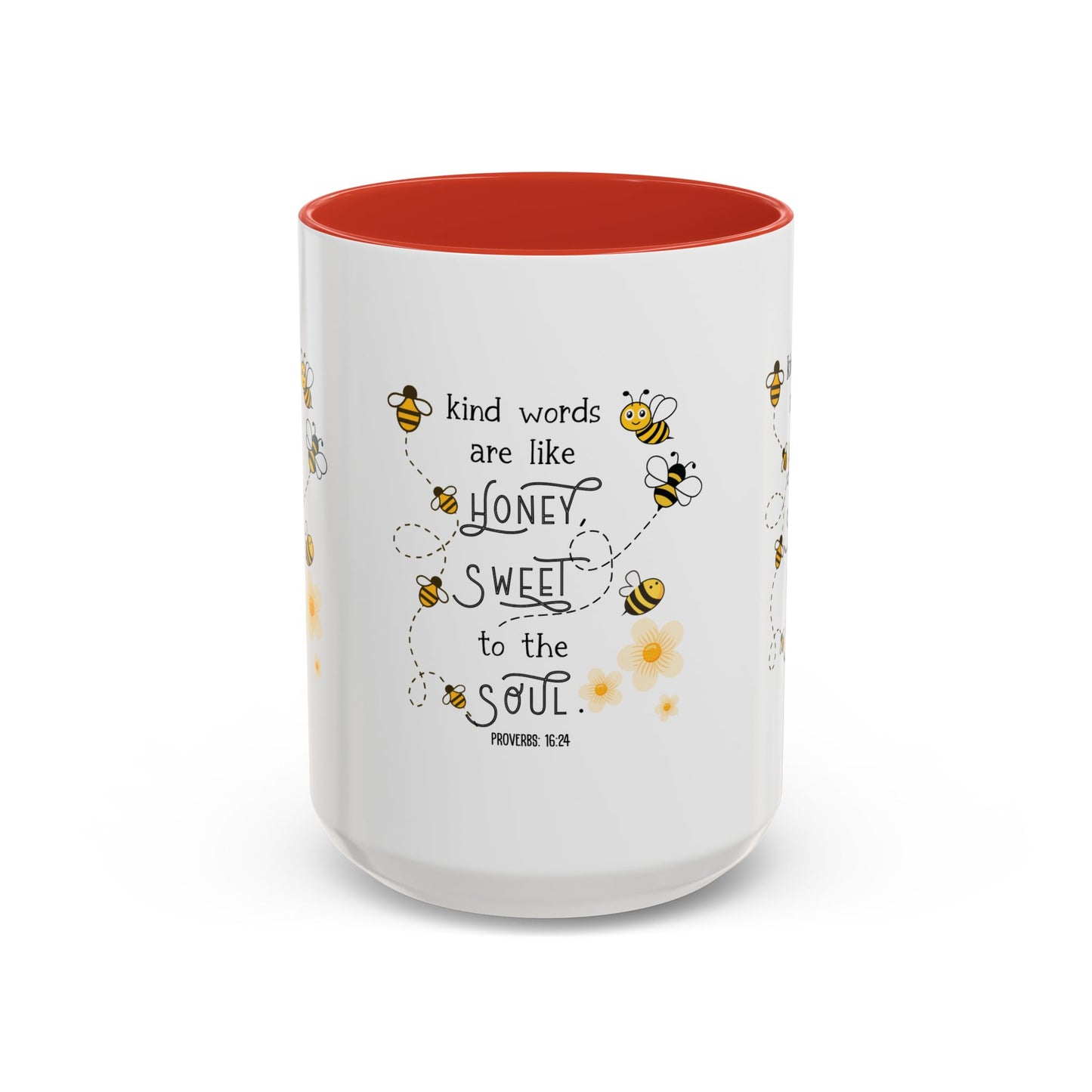 Kind Words Are Like Honey Mug | Sweet, Inspirational Gift, Bee-Themed, Cute Mug, Home Office Decor, Tea Lover's Gift