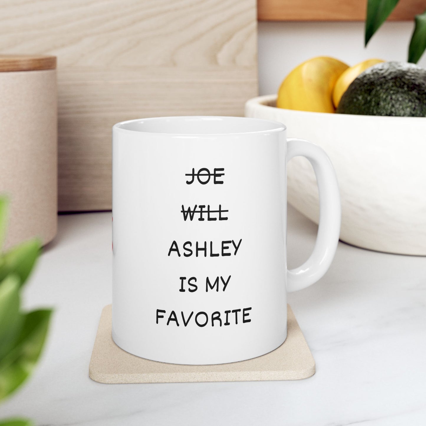 Cross Out Favorite Child Mug, Cute Gift for Parents, Encouragement, Family Love, Unique Ceramic Cup