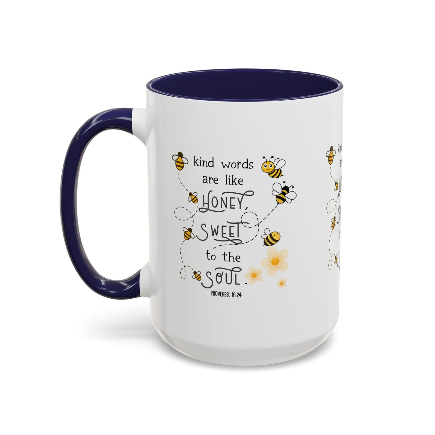 Kind Words Are Like Honey Mug | Sweet, Inspirational Gift, Bee-Themed, Cute Mug, Home Office Decor, Tea Lover's Gift