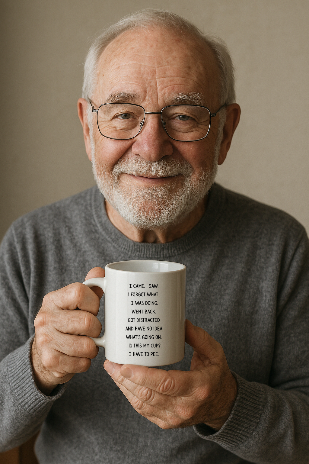 I Came I Saw Funny Quote Ceramic Mug, Coffee Cup, Gift for Coffee Lovers