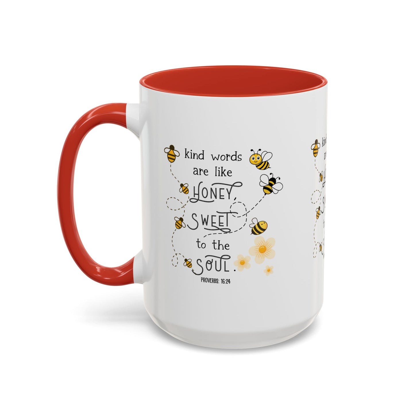 Kind Words Are Like Honey Mug | Sweet, Inspirational Gift, Bee-Themed, Cute Mug, Home Office Decor, Tea Lover's Gift
