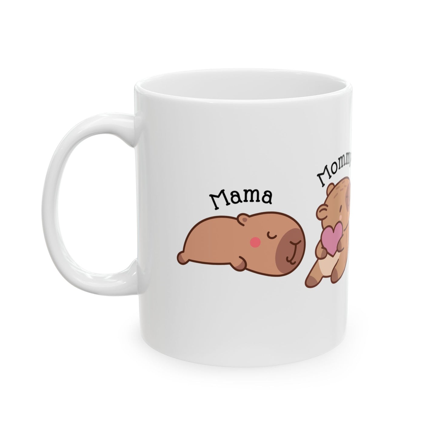 Cute "Mama to Bruh Meme" Capybara-Themed Mug - Perfect Gift for Moms, Mother's Day, Birthday, Tea Lovers, Coffee Enthusiasts