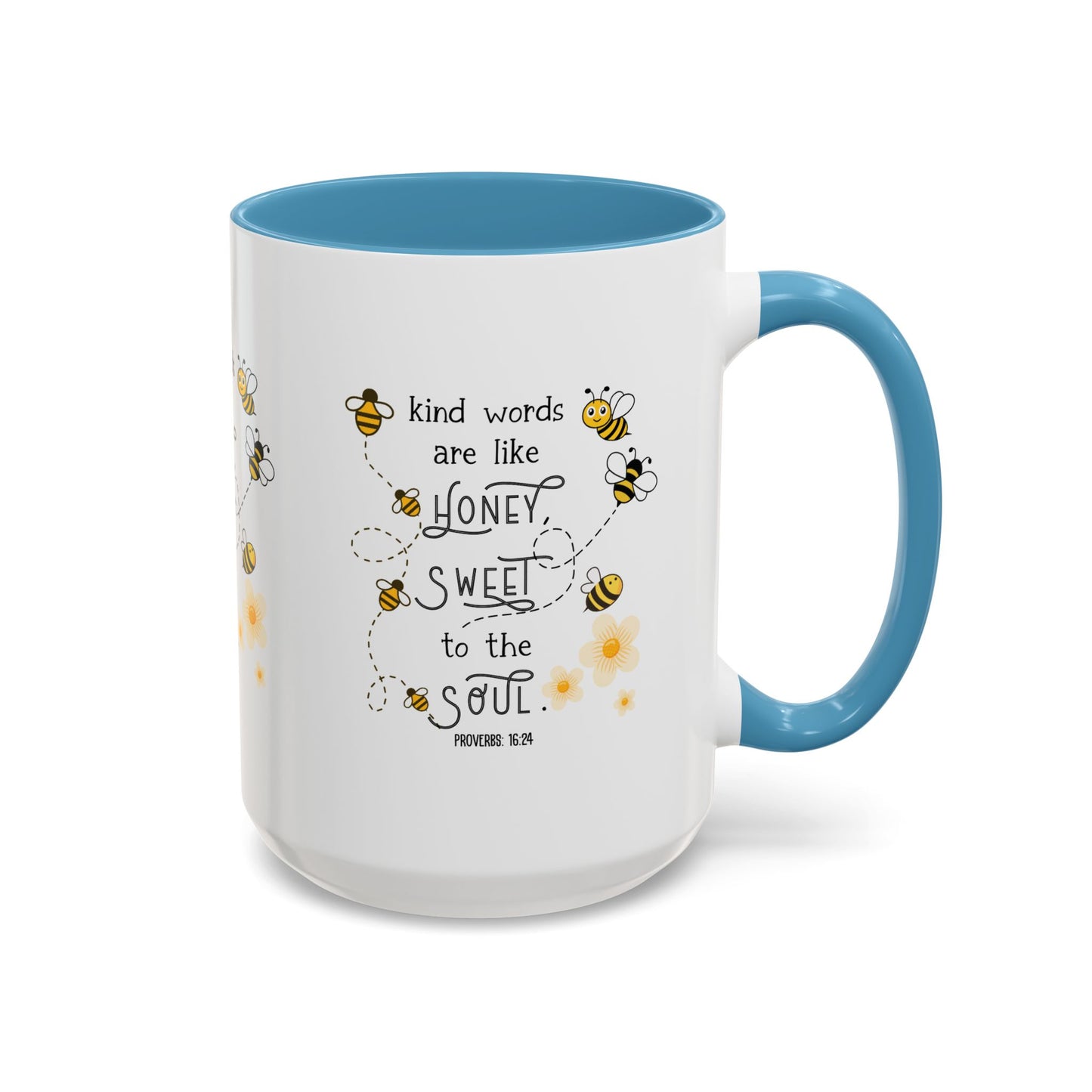 Kind Words Are Like Honey Mug | Sweet, Inspirational Gift, Bee-Themed, Cute Mug, Home Office Decor, Tea Lover's Gift