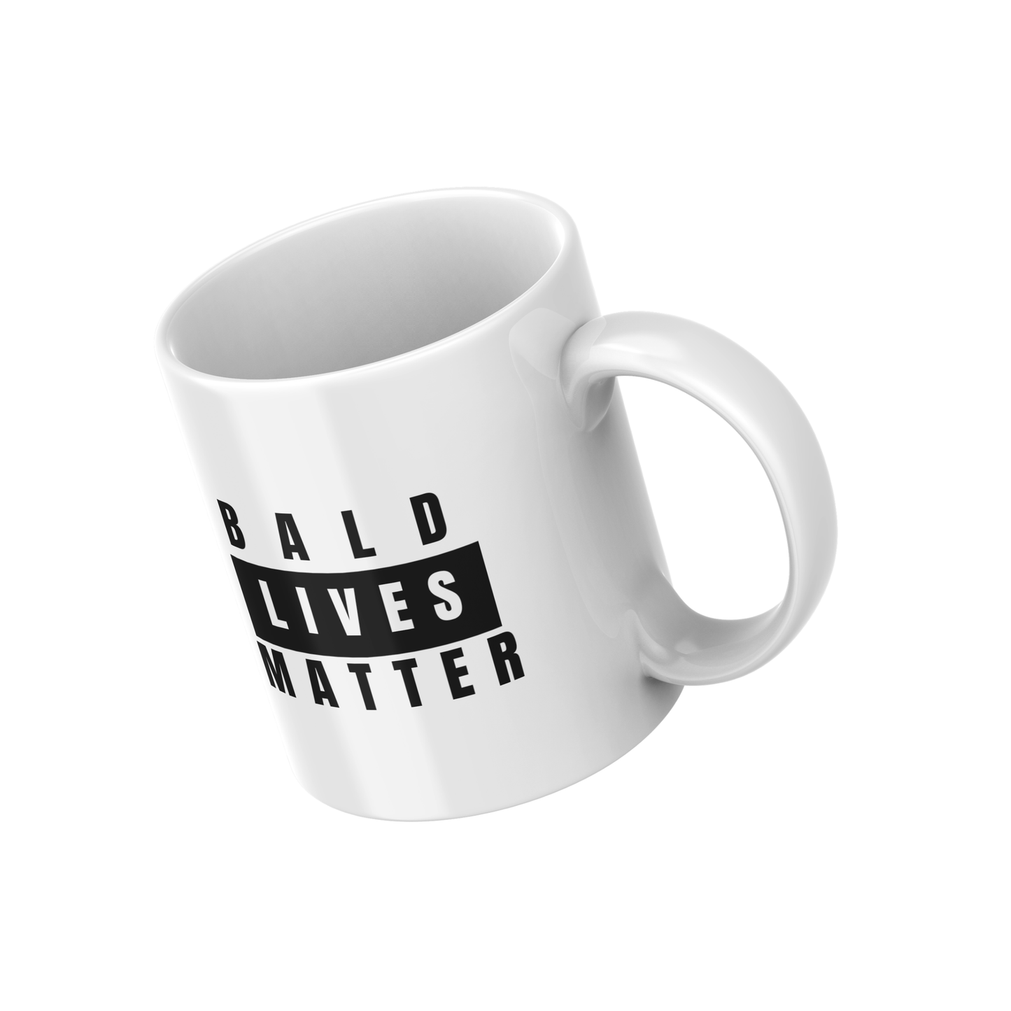 Bald Lives Matter Mug – Funny Coffee Cup for Bald Men & Shaved Head Pride