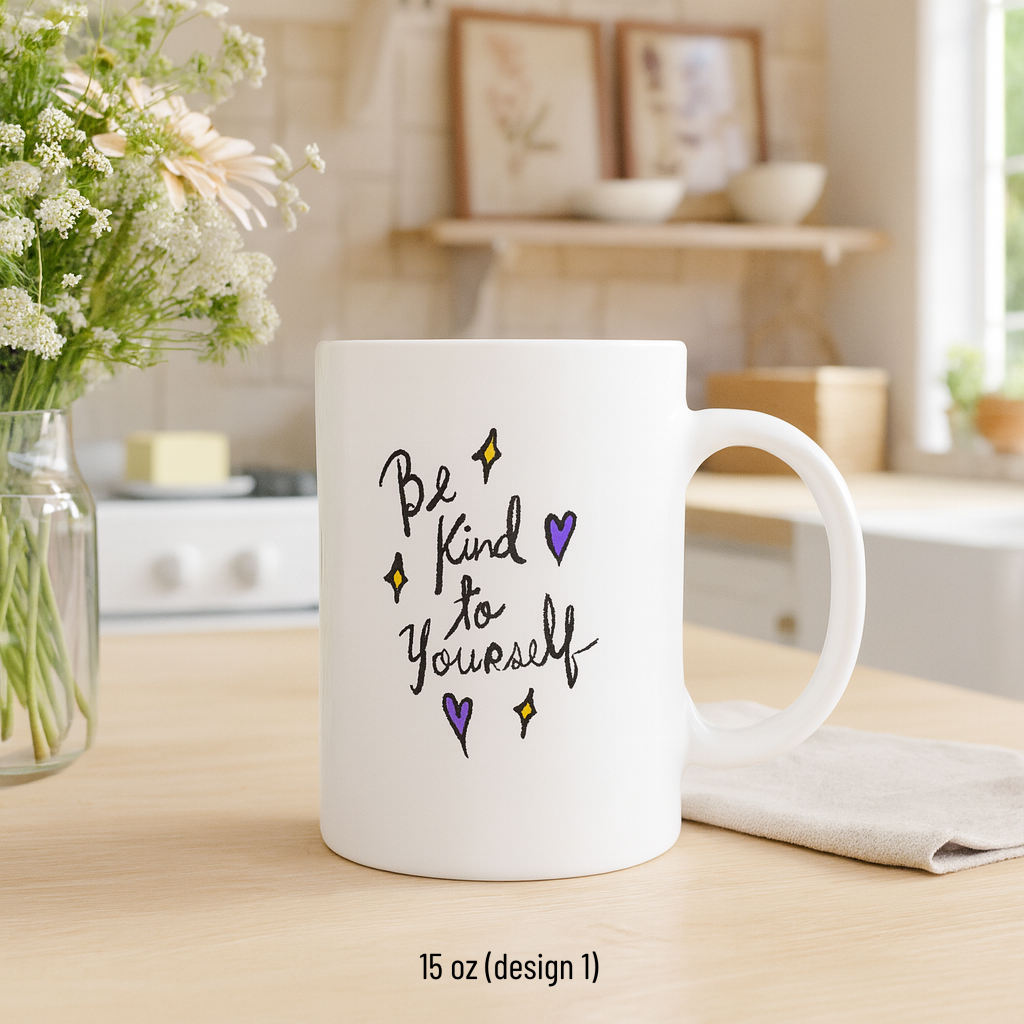 Be Kind to Yourself β Self-Love & Positivity Ceramic Mug π