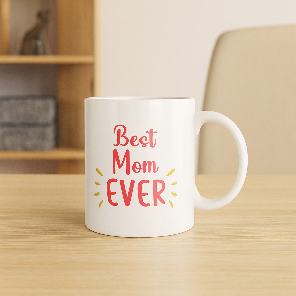 Best Mom Ever – Heartwarming Mother’s Day Ceramic Mug 🌷