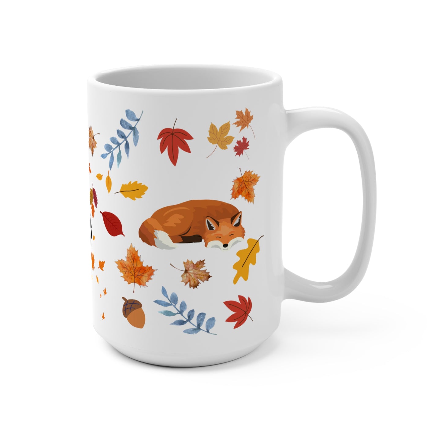Cozy Autumn Fox Mug π¦ | Full-Wrap Fall Design