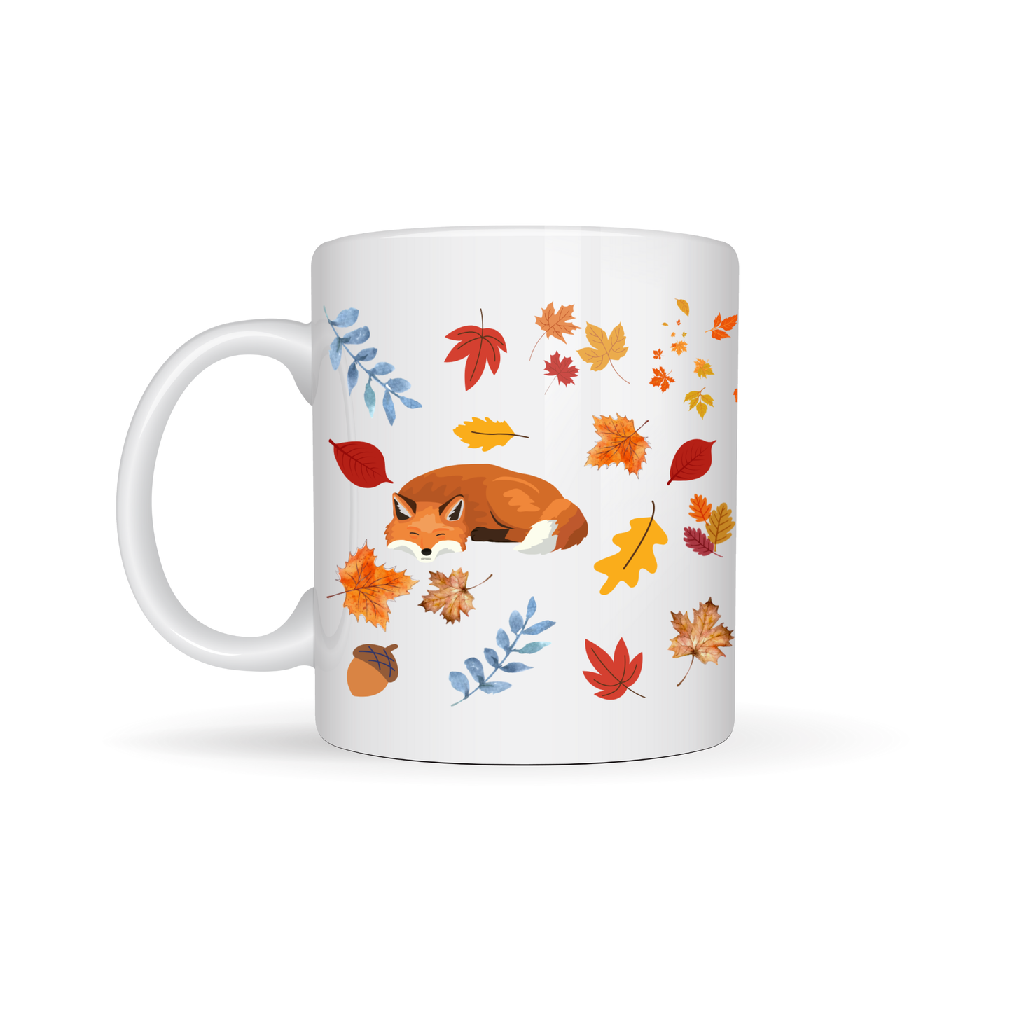 Cozy Autumn Fox Mug π¦ | Full-Wrap Fall Design