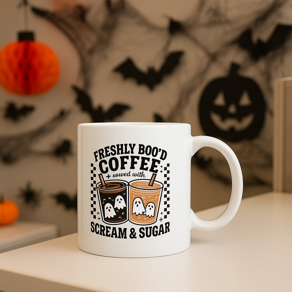 Freshly Boo’d Coffee Mug – Scream & Sugar Edition