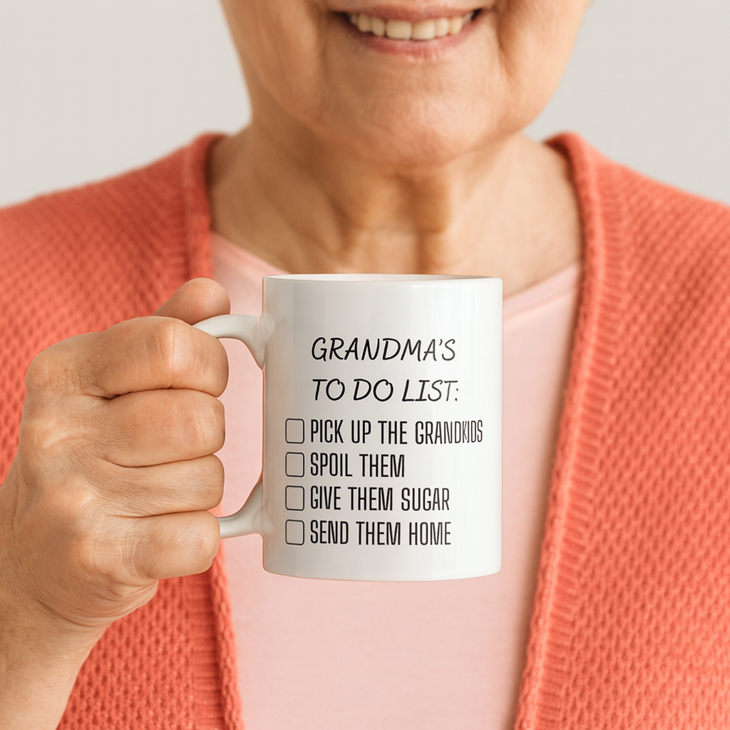Grandpa’s and Grandma's To-Do List Mugs ☕ | Funny Gift for the World’s Best Grandpa/Grandma