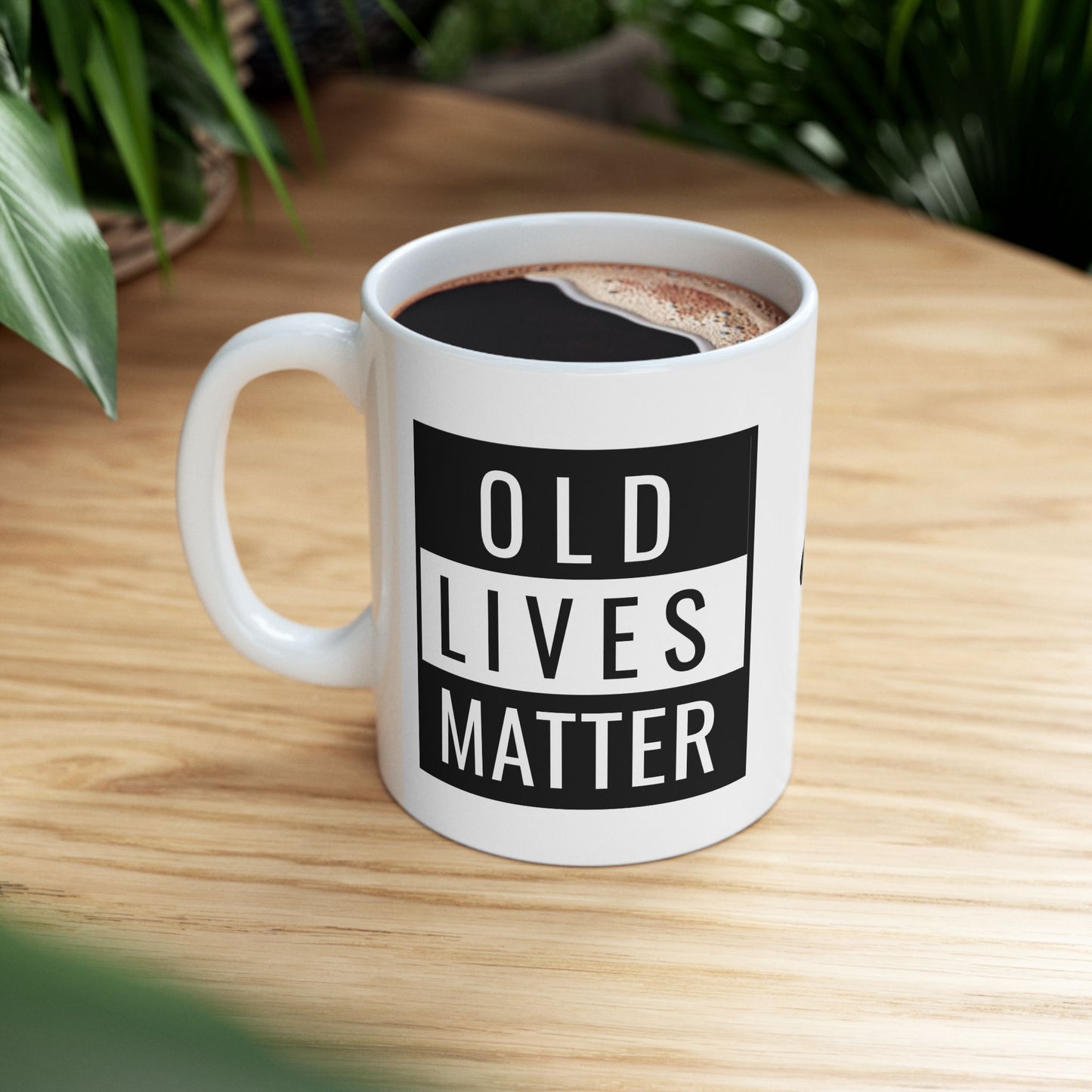 Old Lives Matter Stylish Ceramic Mug - Perfect for Coffee Lovers, Gift for Friends, Home Decor, Office Essentials, Fun Quote