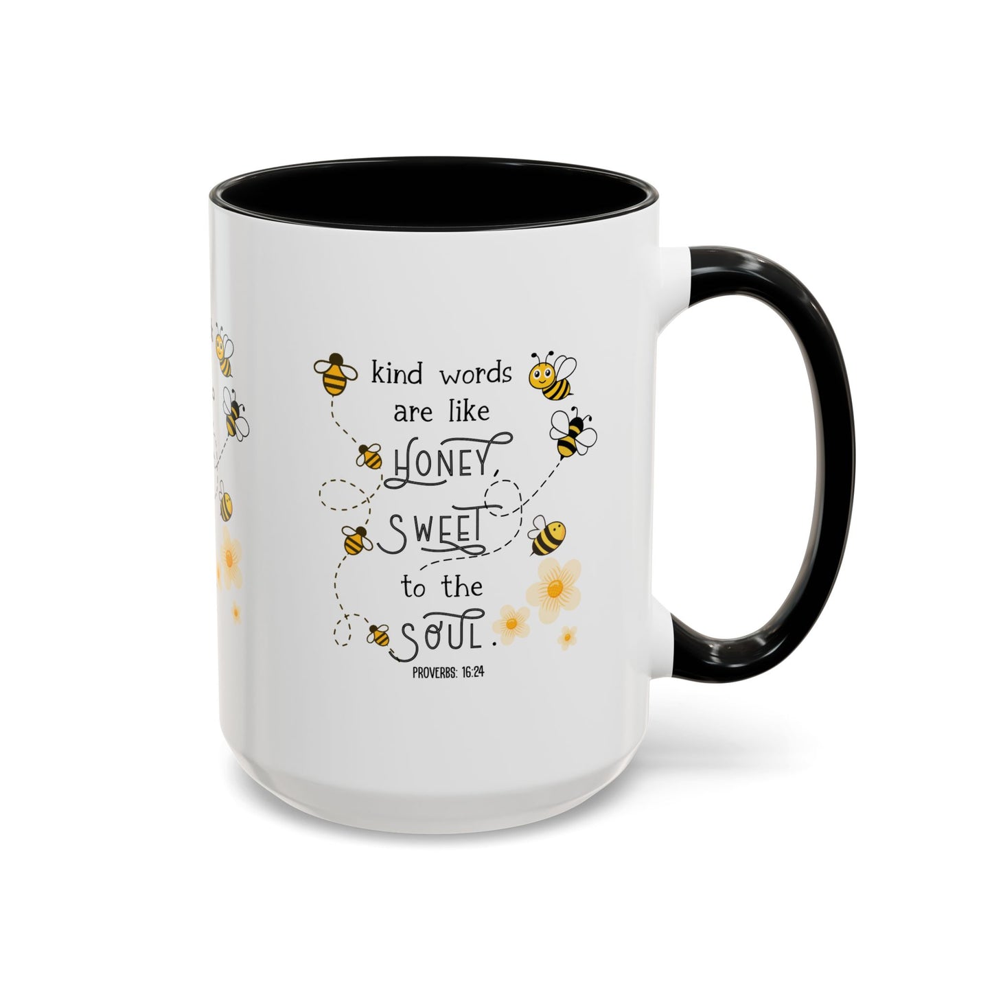 Kind Words Are Like Honey Mug | Sweet, Inspirational Gift, Bee-Themed, Cute Mug, Home Office Decor, Tea Lover's Gift