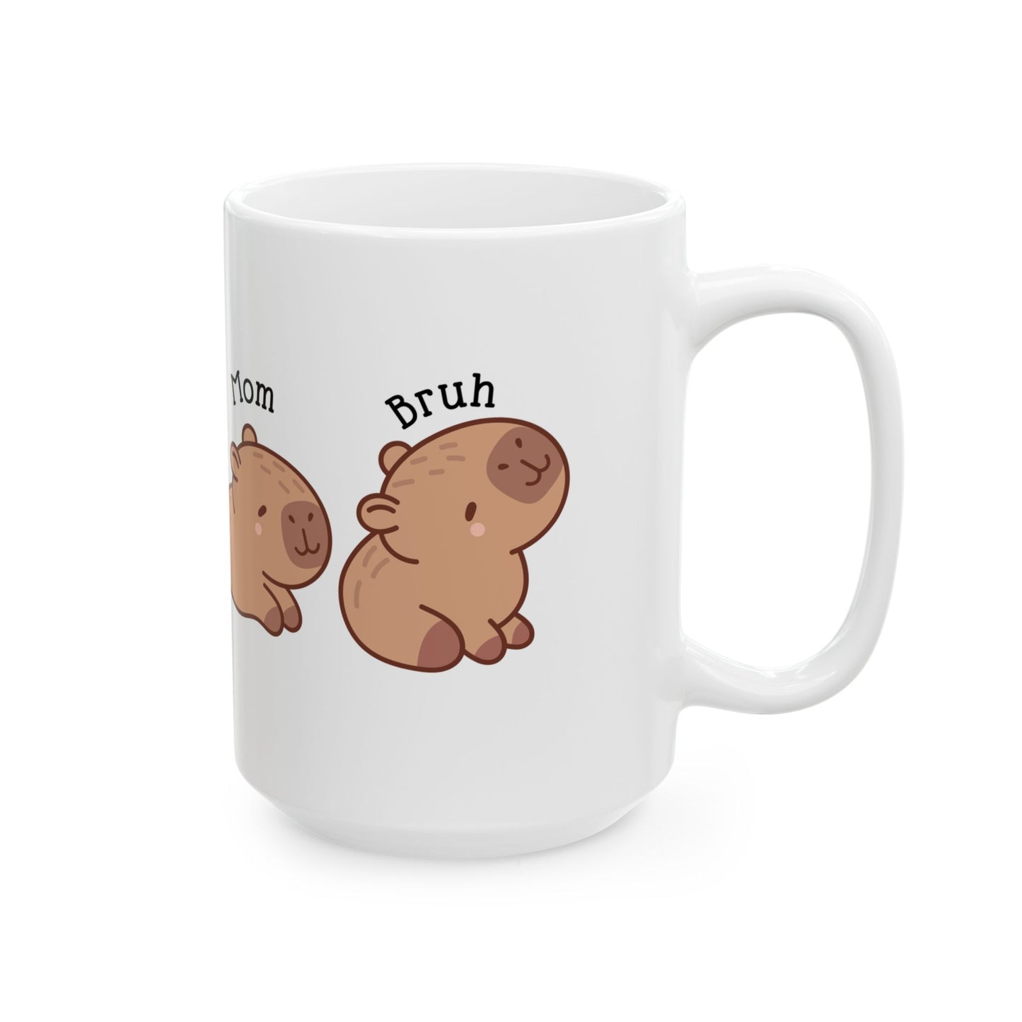 Cute "Mama to Bruh Meme" Capybara-Themed Mug - Perfect Gift for Moms, Mother's Day, Birthday, Tea Lovers, Coffee Enthusiasts