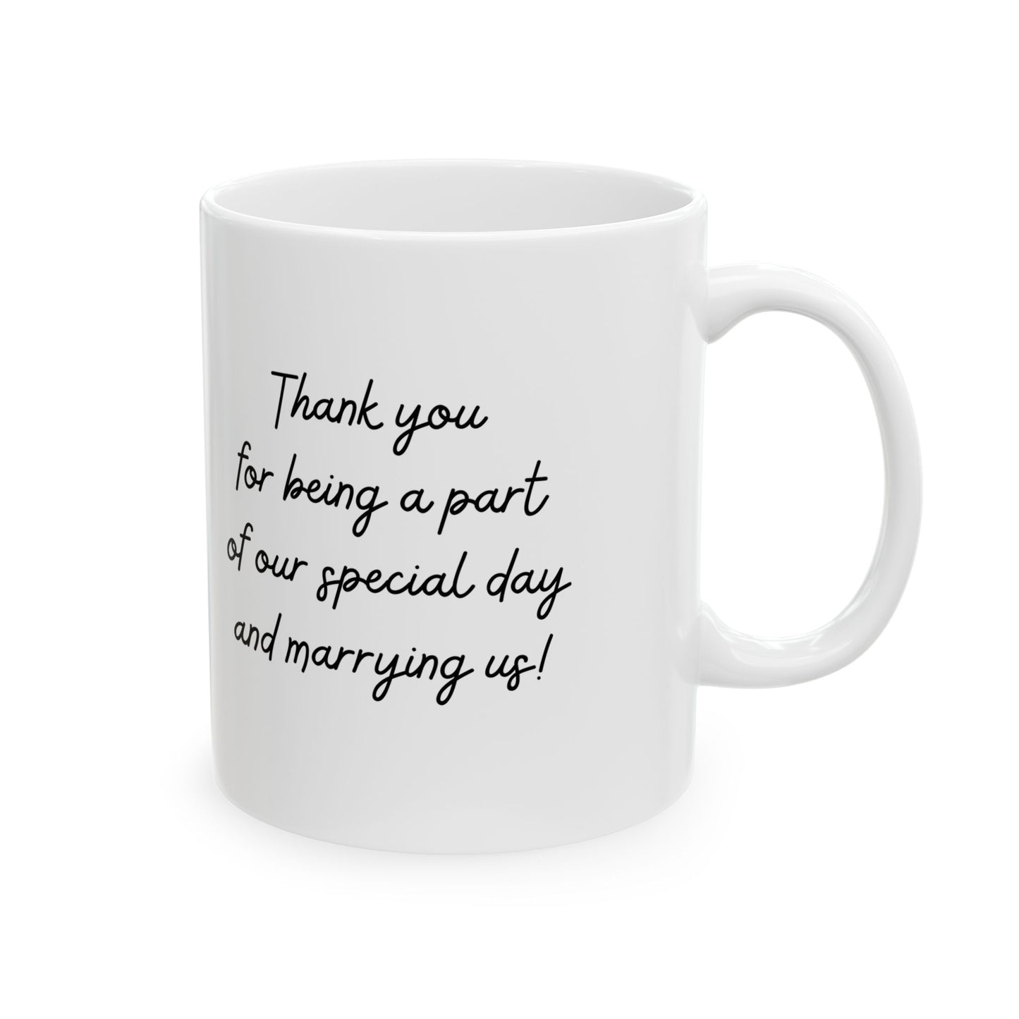 Thank You Gift to the Clergy Inspirational Ceramic Coffee Cup l Best Officiant Gift l Wedding Party Gift