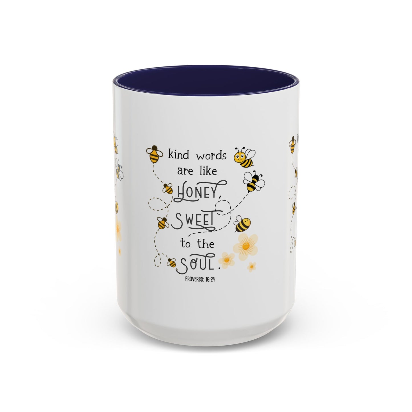 Kind Words Are Like Honey Mug | Sweet, Inspirational Gift, Bee-Themed, Cute Mug, Home Office Decor, Tea Lover's Gift