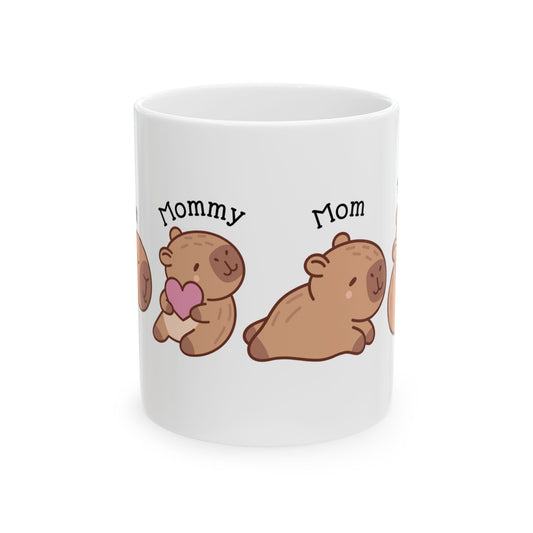 Cute "Mama to Bruh Meme" Capybara-Themed Mug - Perfect Gift for Moms, Mother's Day, Birthday, Tea Lovers, Coffee Enthusiasts