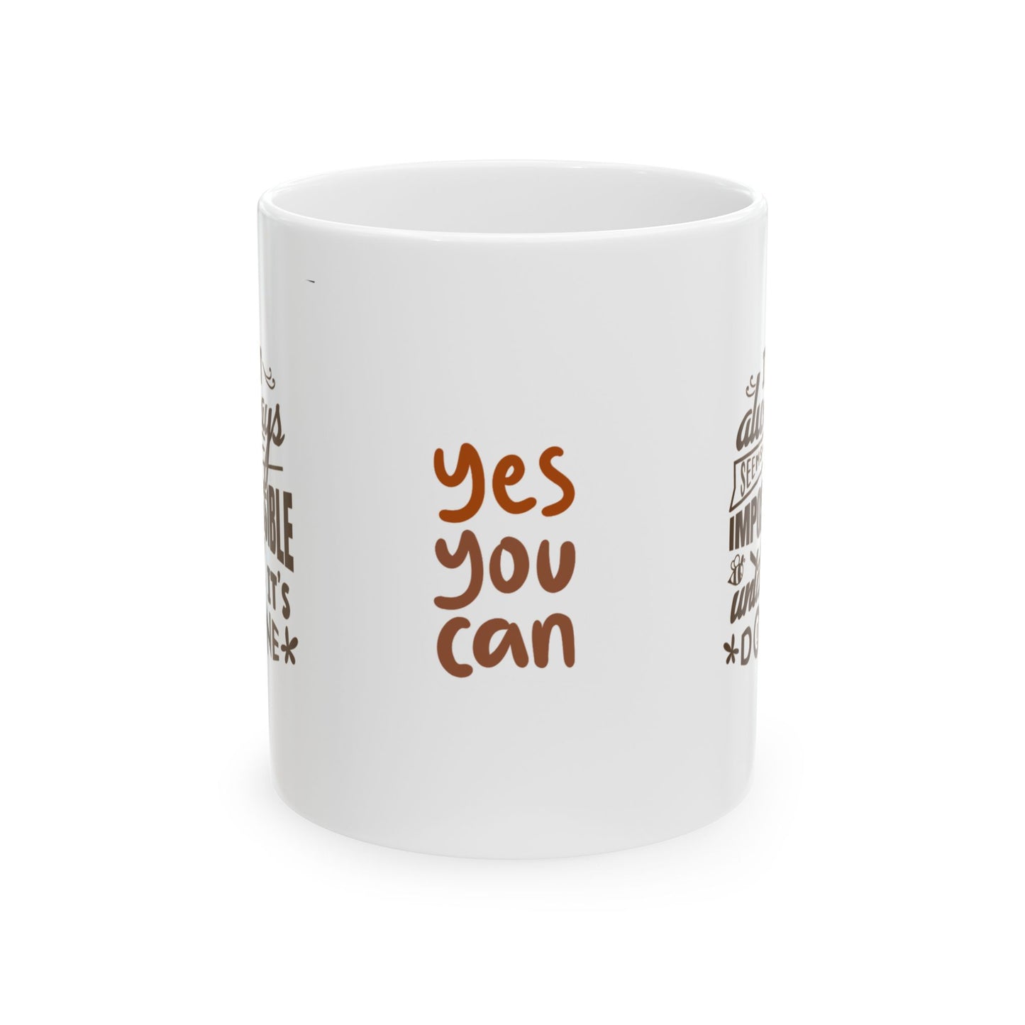 Inspirational Ceramic Mug, Motivational Coffee Cup, Gift for Women, Office Decor, Self-Care Reminder, 11oz