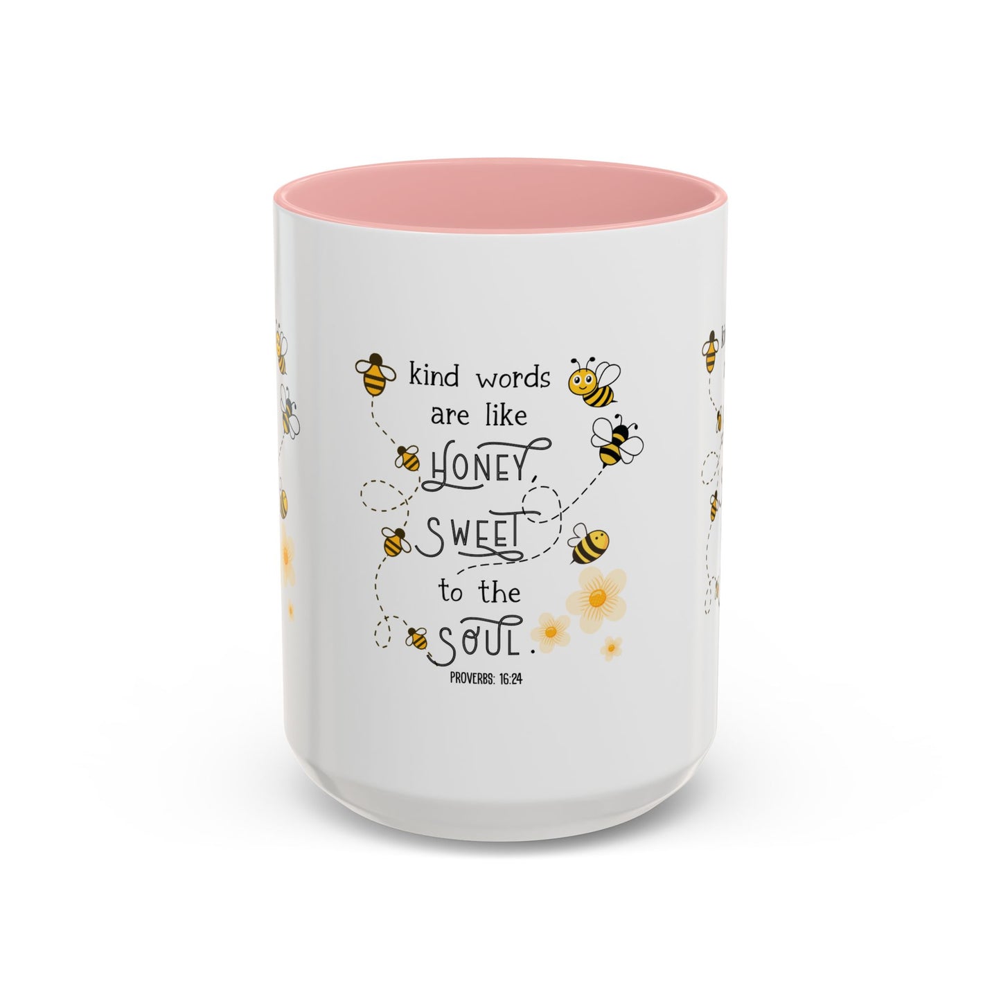 Kind Words Are Like Honey Mug | Sweet, Inspirational Gift, Bee-Themed, Cute Mug, Home Office Decor, Tea Lover's Gift