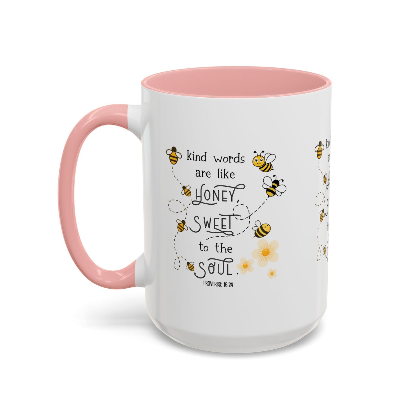 Kind Words Are Like Honey Mug | Sweet, Inspirational Gift, Bee-Themed, Cute Mug, Home Office Decor, Tea Lover's Gift