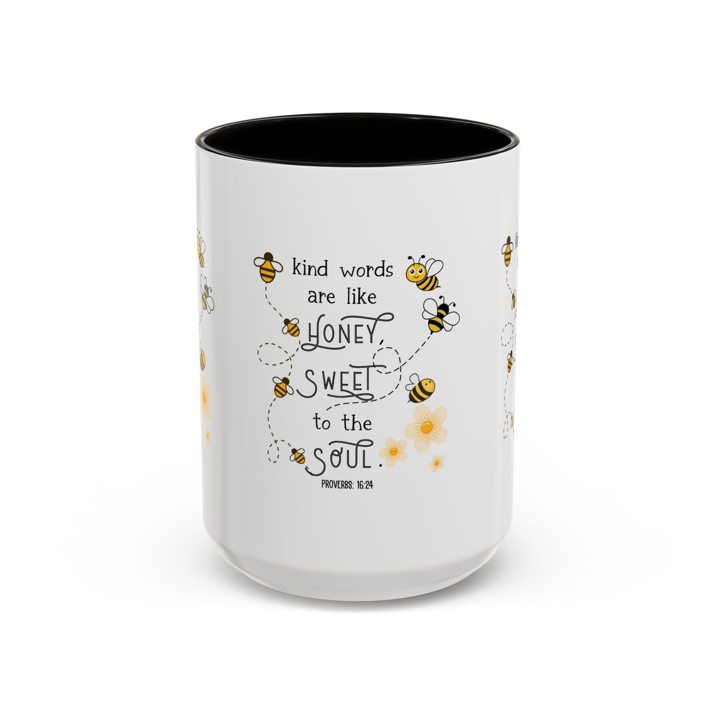 Kind Words Are Like Honey Mug | Sweet, Inspirational Gift, Bee-Themed, Cute Mug, Home Office Decor, Tea Lover's Gift