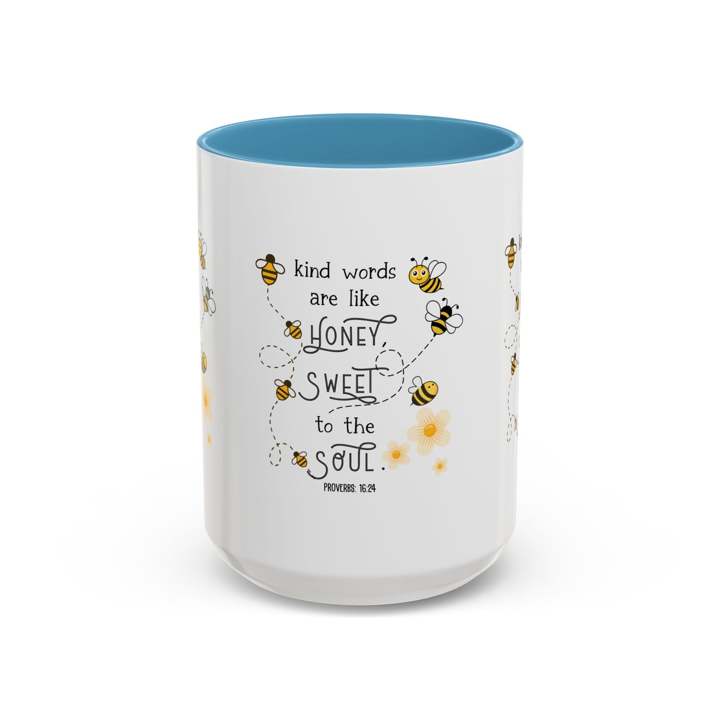 Kind Words Are Like Honey Mug | Sweet, Inspirational Gift, Bee-Themed, Cute Mug, Home Office Decor, Tea Lover's Gift
