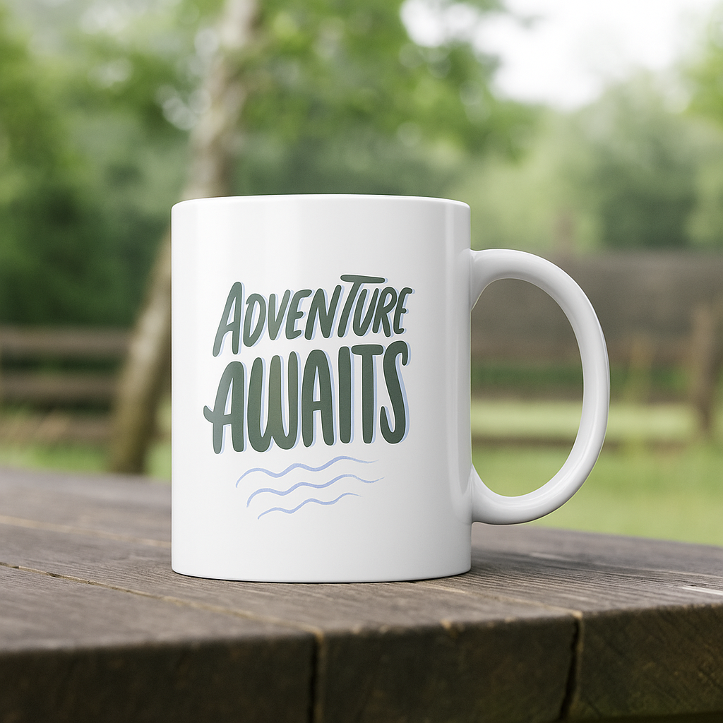 Adventure Awaits – Wanderlust & Travel Ceramic Mug 🌄