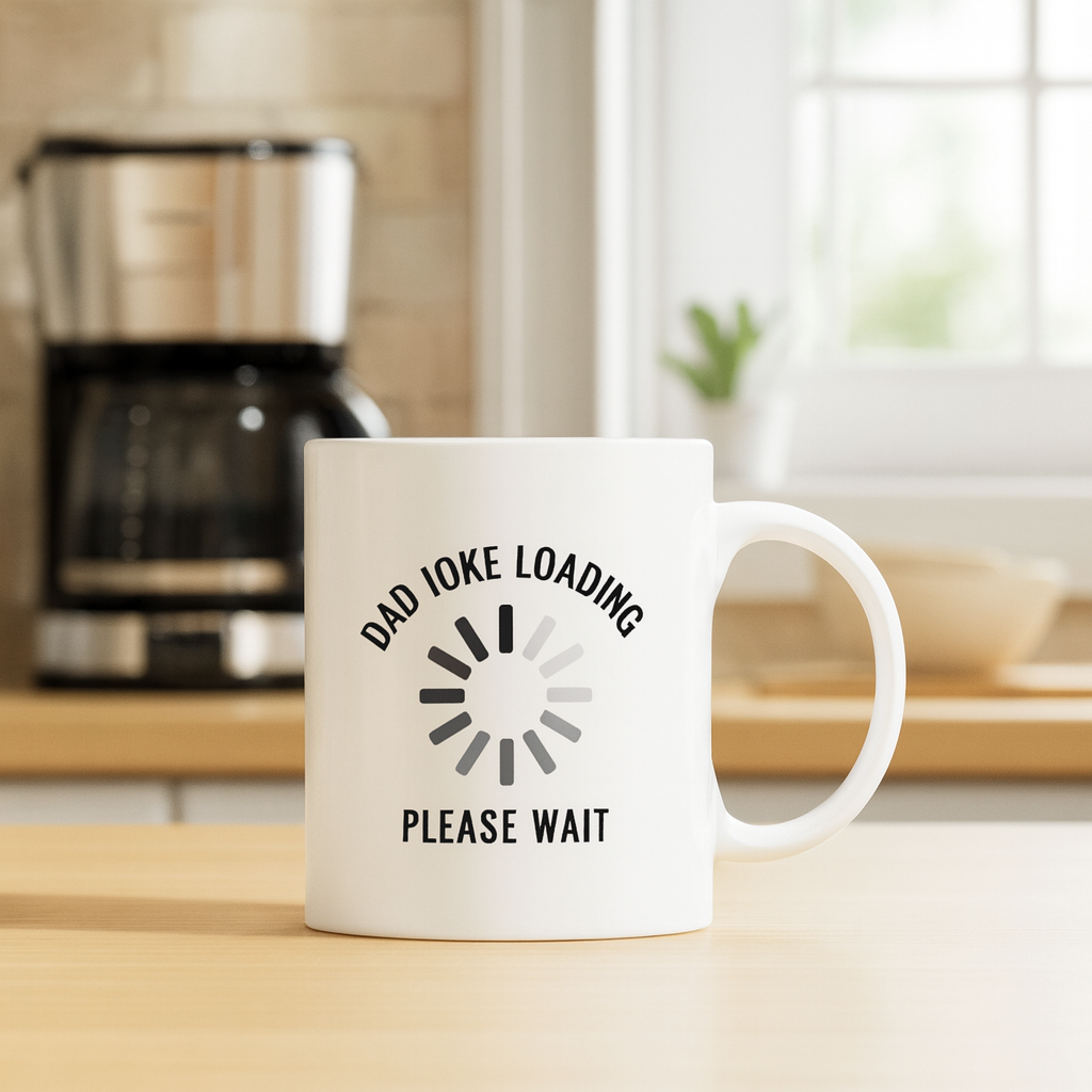 Dad Joke Loading Mug ☕ | Funny Coffee Cup for Dads & Pun Lovers