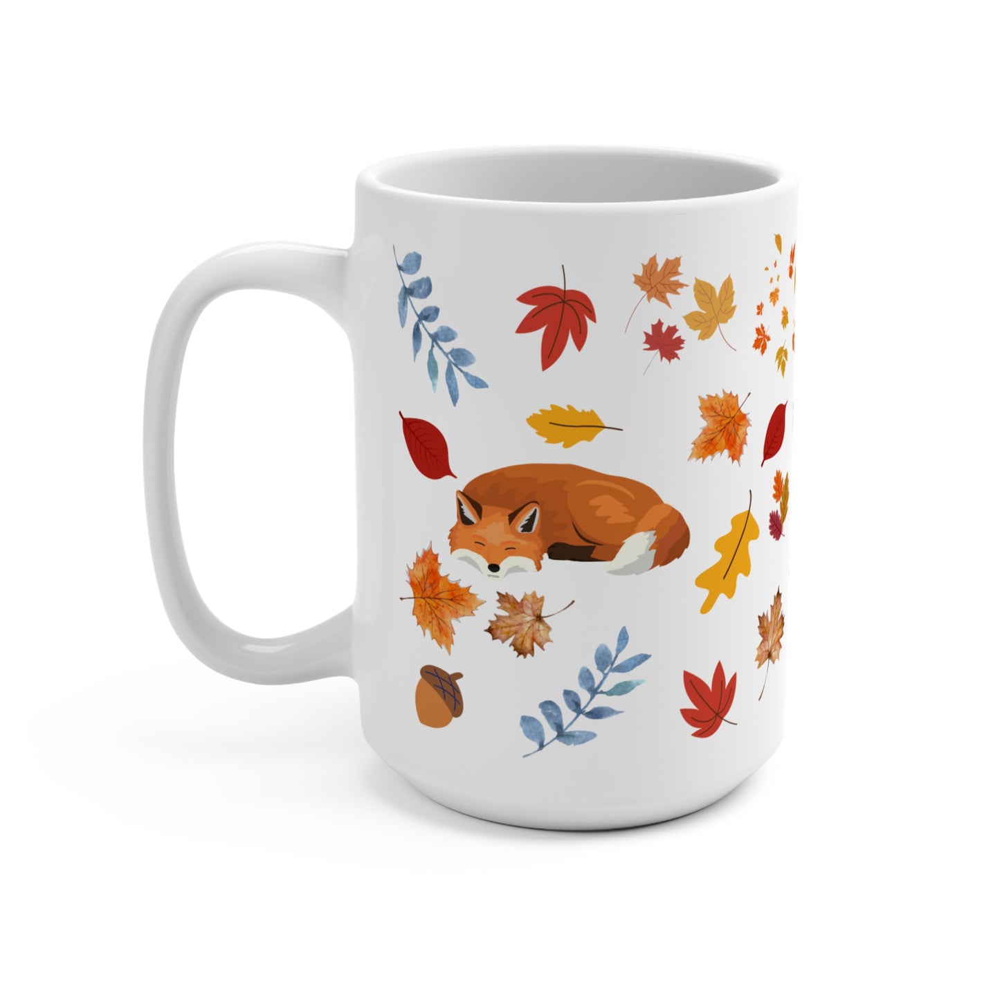 Cozy Autumn Fox Mug 🦊 | Full-Wrap Fall Design