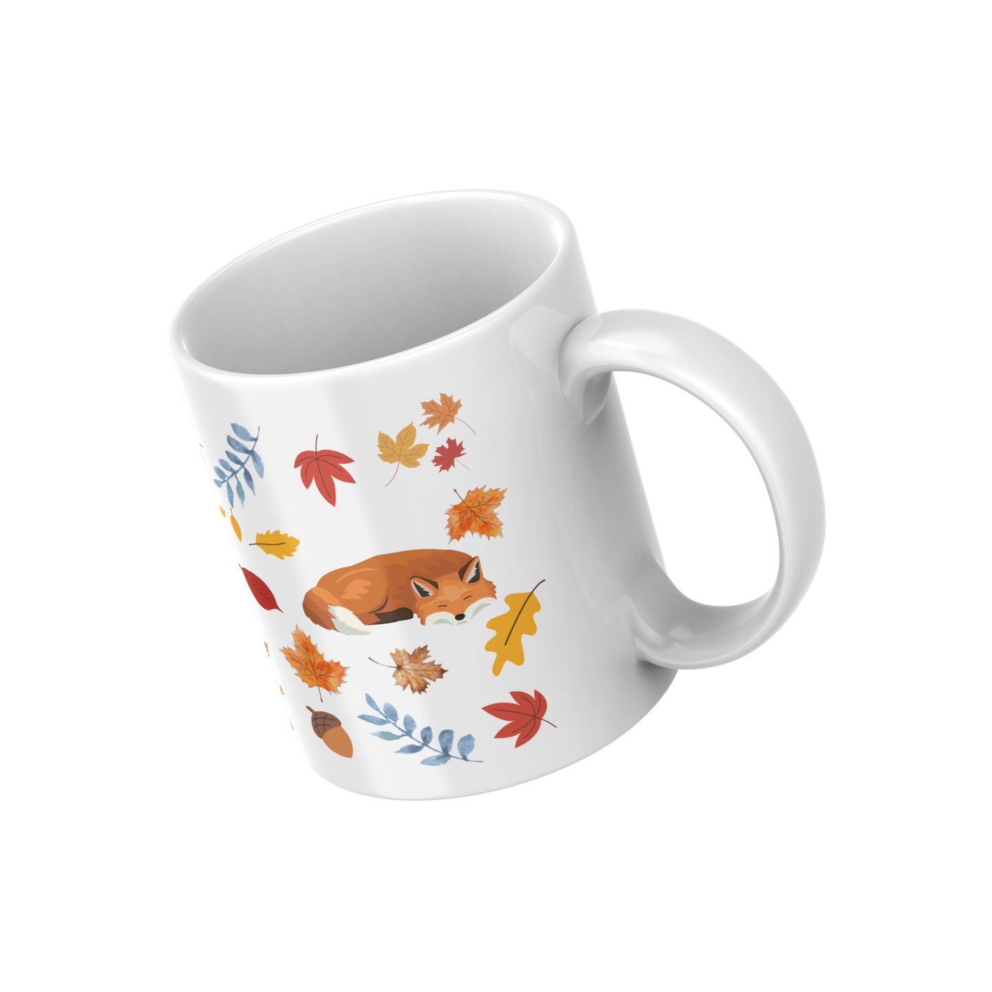 Cozy Autumn Fox Mug 🦊 | Full-Wrap Fall Design