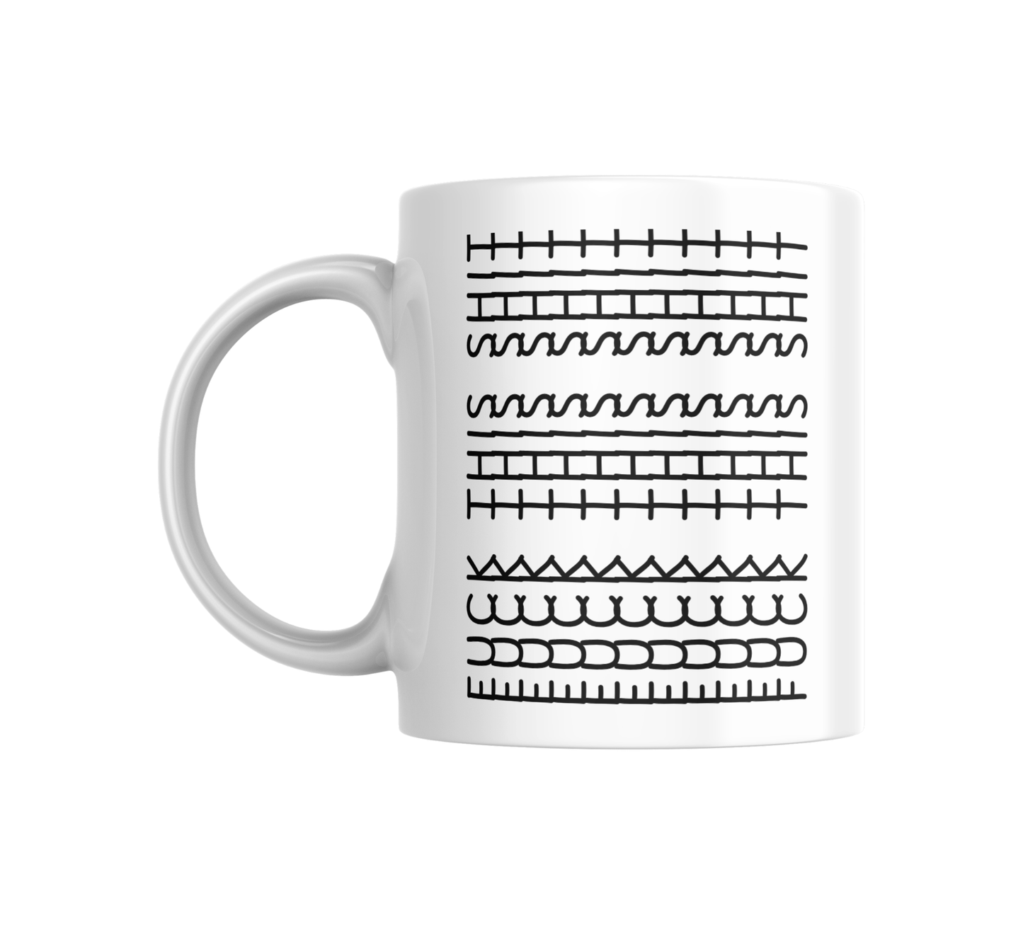 Funny Coffee Mug | Quirky Pattern/Hidden Message Mug | Mood Mug Gift