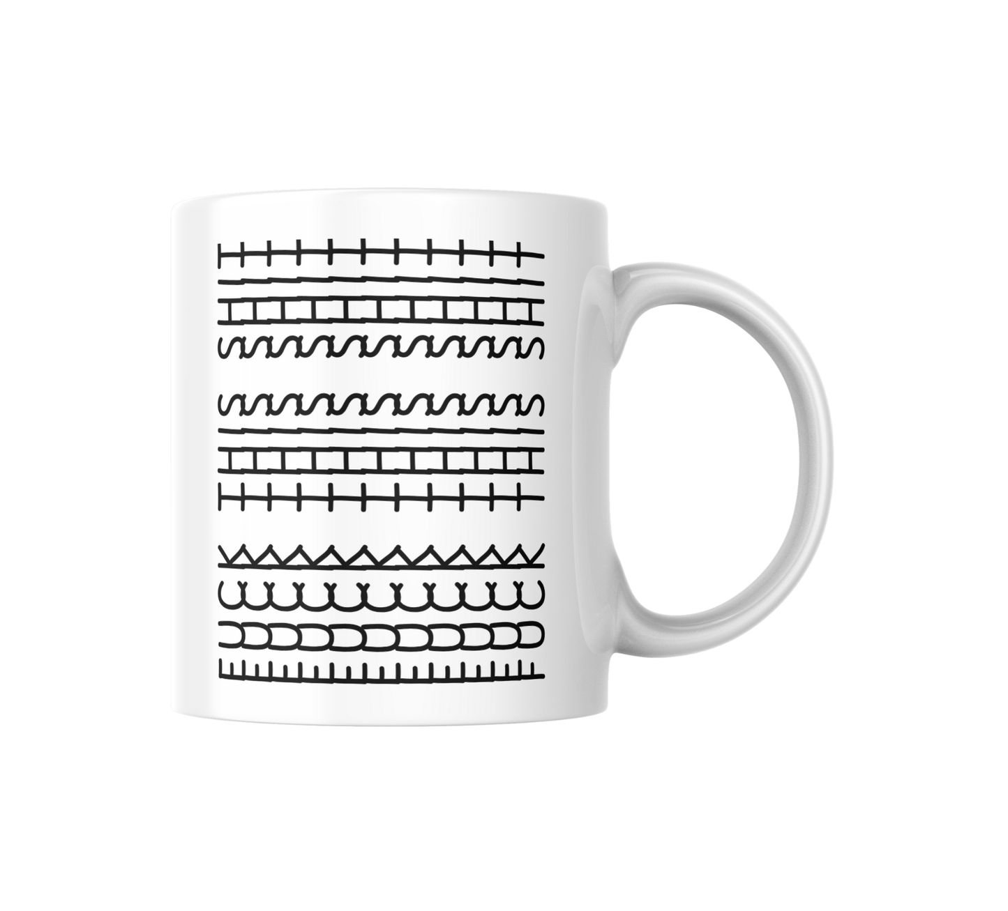 Funny Coffee Mug | Quirky Pattern/Hidden Message Mug | Mood Mug Gift