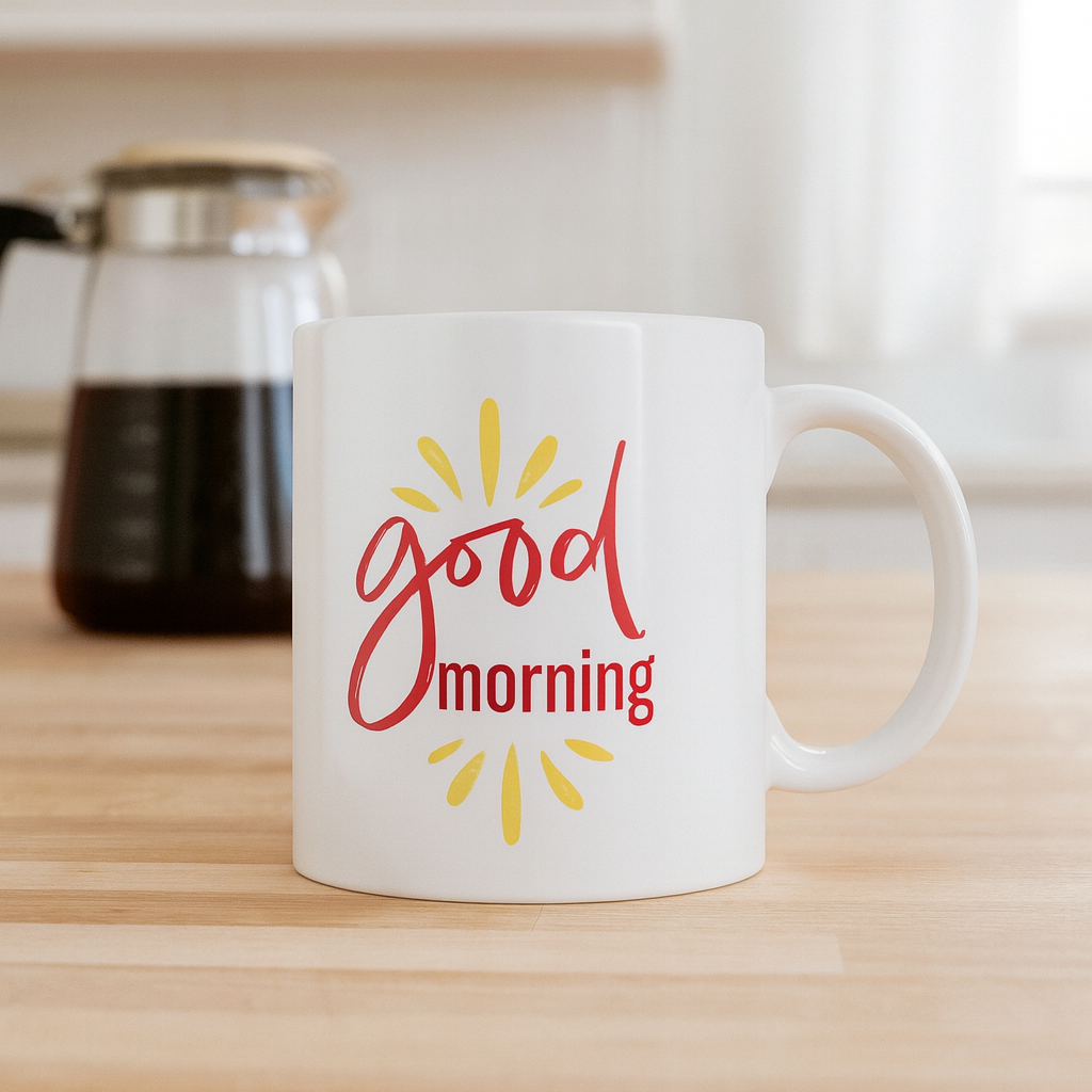 Good Morning Mug ☕ | Bright & Cheerful Start to Your Day 🌞