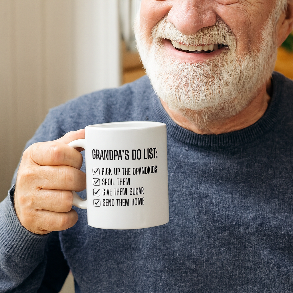 Grandpa’s and Grandma's To-Do List Mugs ☕ | Funny Gift for the World’s Best Grandpa/Grandma