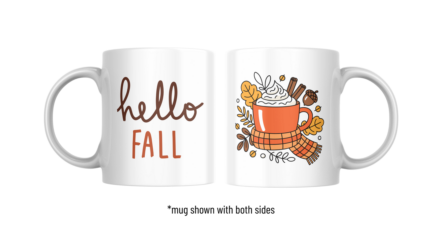 Hello Fall Ceramic Mug