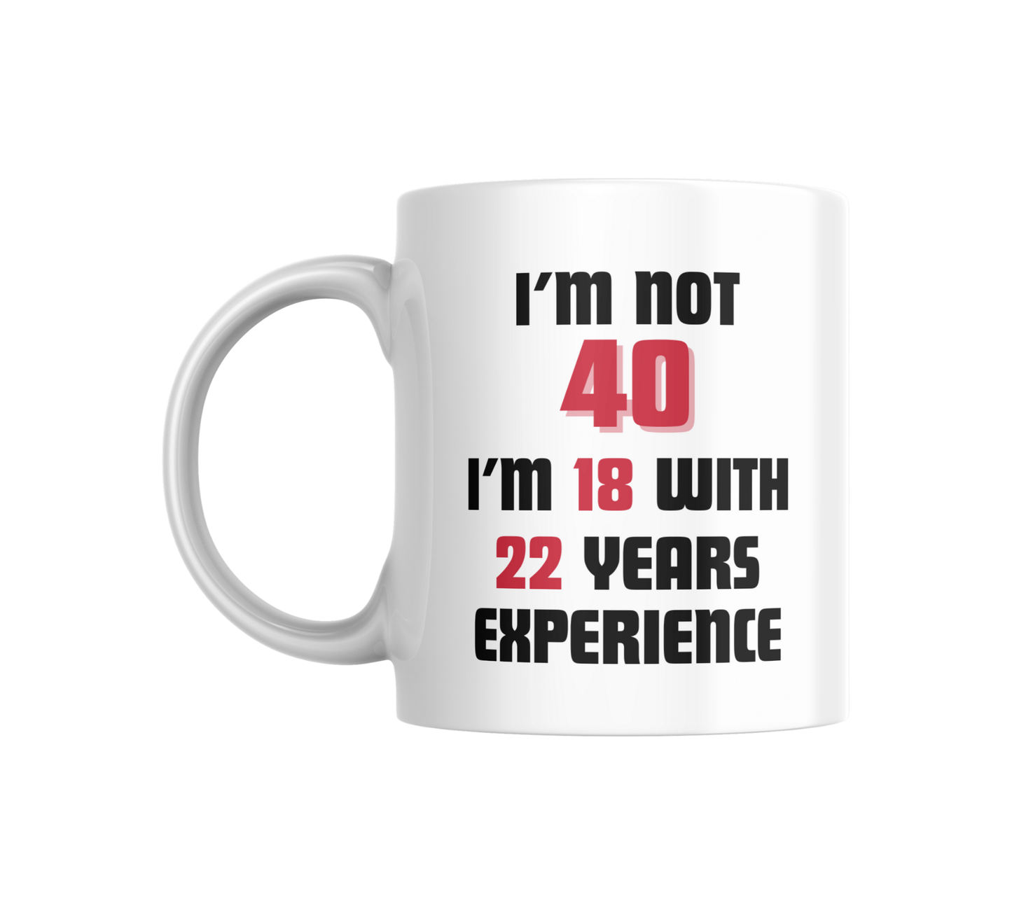 I'm Not 40 Milestone Birthday Mug