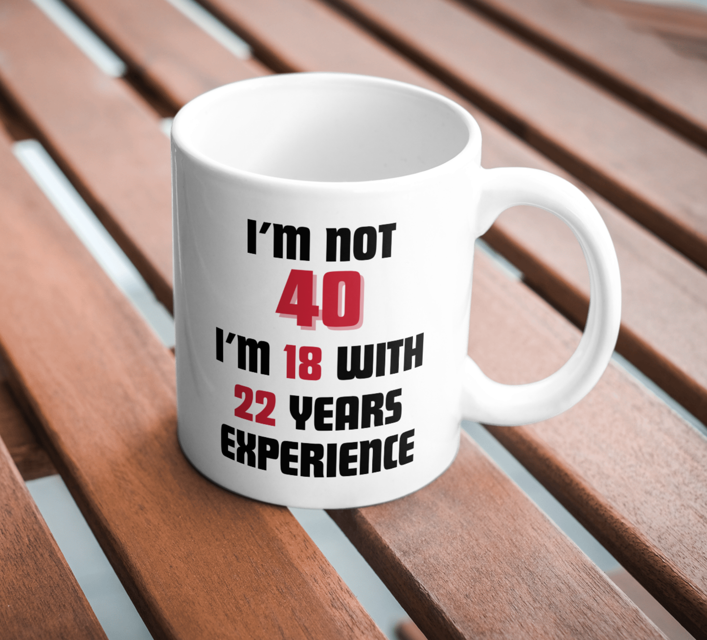 I'm Not 40 Milestone Birthday Mug