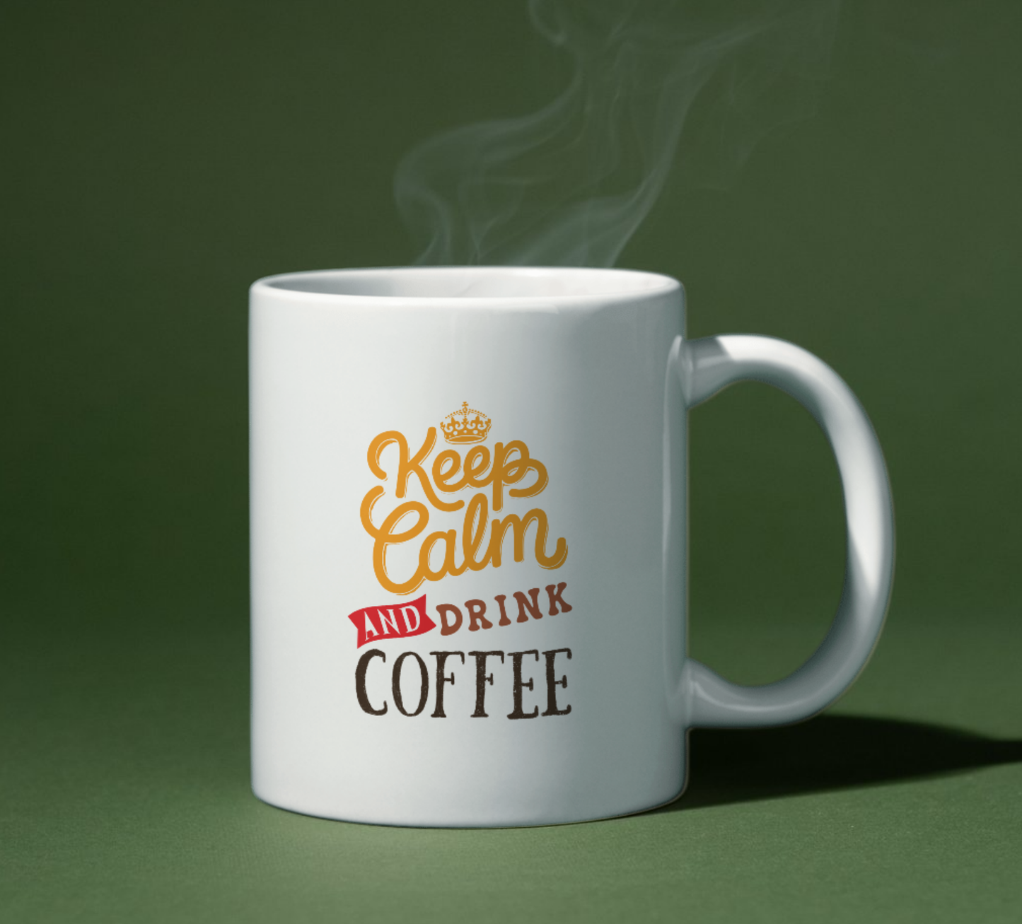 Keep Calm and Drink Coffee – Funny Motivational Ceramic Mug ☕