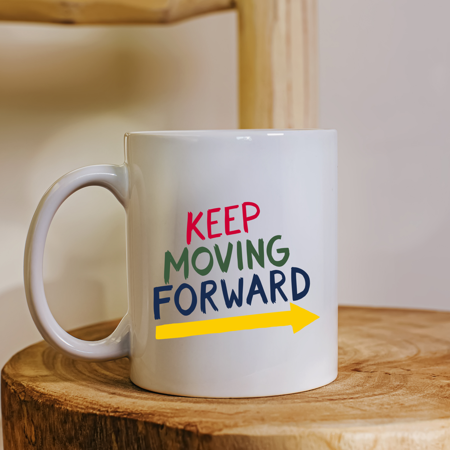 Keep Moving Forward – Motivational Quote Ceramic Mug ☕