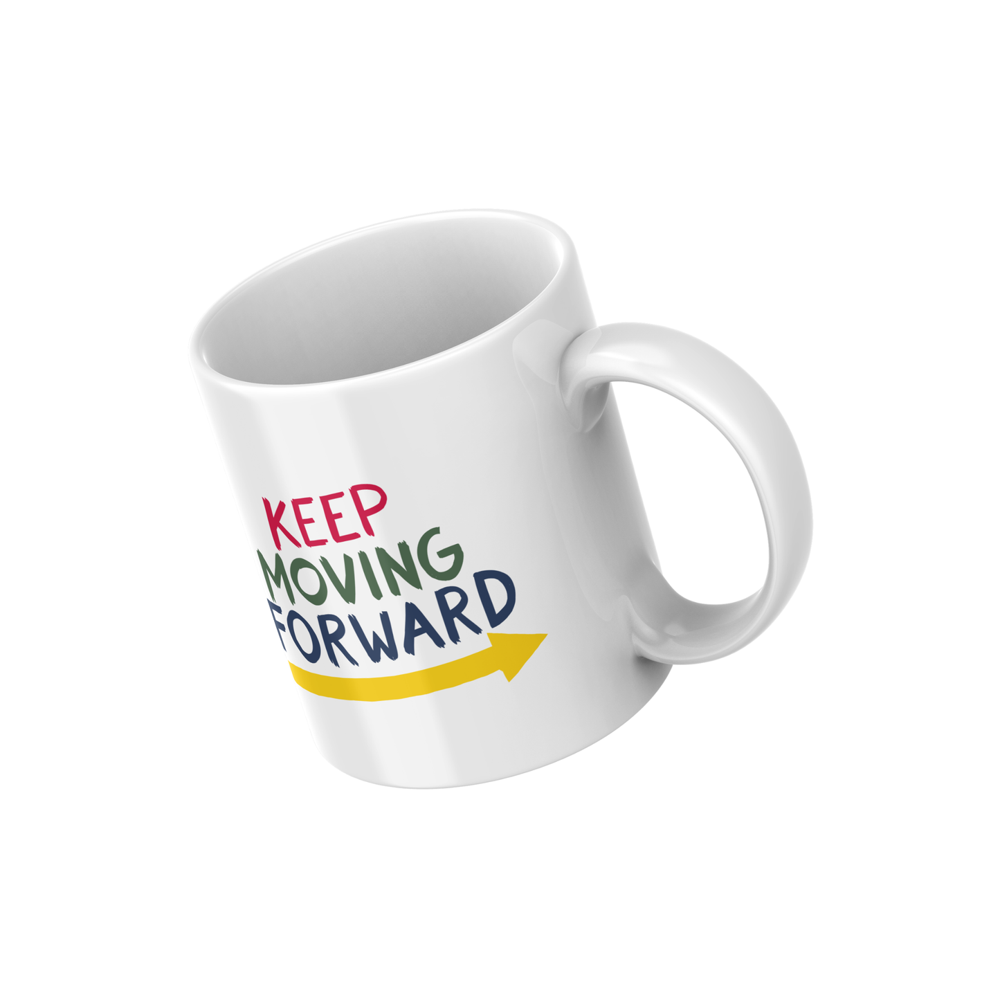 Keep Moving Forward – Motivational Quote Ceramic Mug ☕