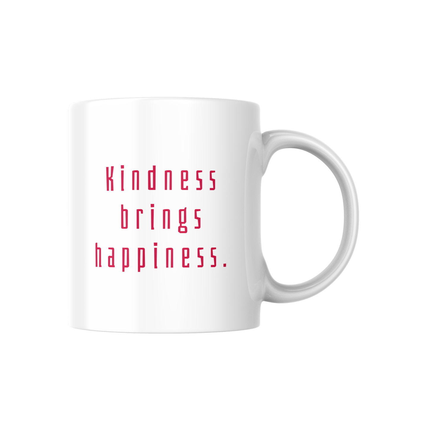 Kindness Brings Happiness Mug ☕ | Inspiring Quote Cup for Daily Positivity 💖