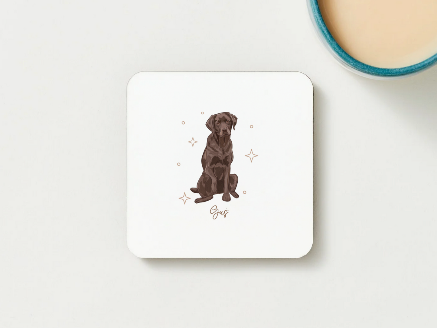 Personalizable Labrador Retriever Coffee Mug, and/or Coaster: Custom Dog Lover Gift