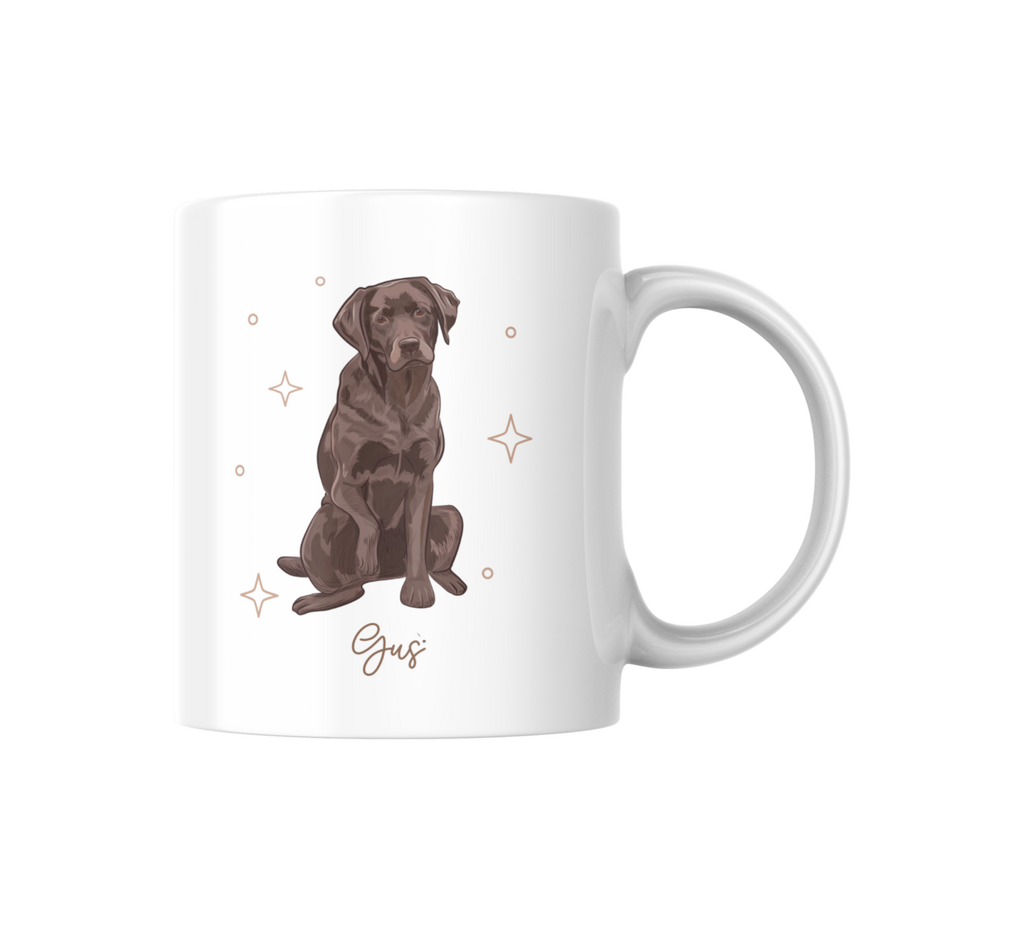 Personalizable Labrador Retriever Coffee Mug, and/or Coaster: Custom Dog Lover Gift