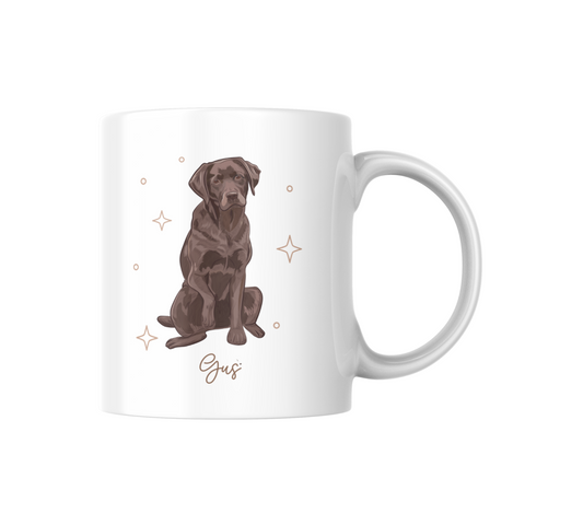 Personalizable Labrador Retriever Coffee Mug, and/or Coaster: Custom Dog Lover Gift