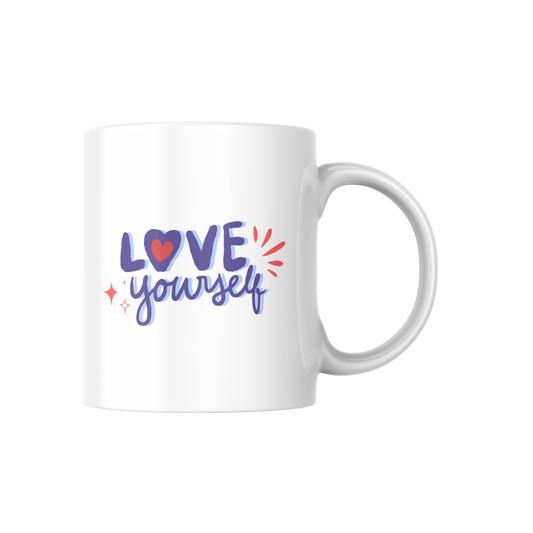 Love Yourself – Self-Love & Empowerment Ceramic Mug 💜