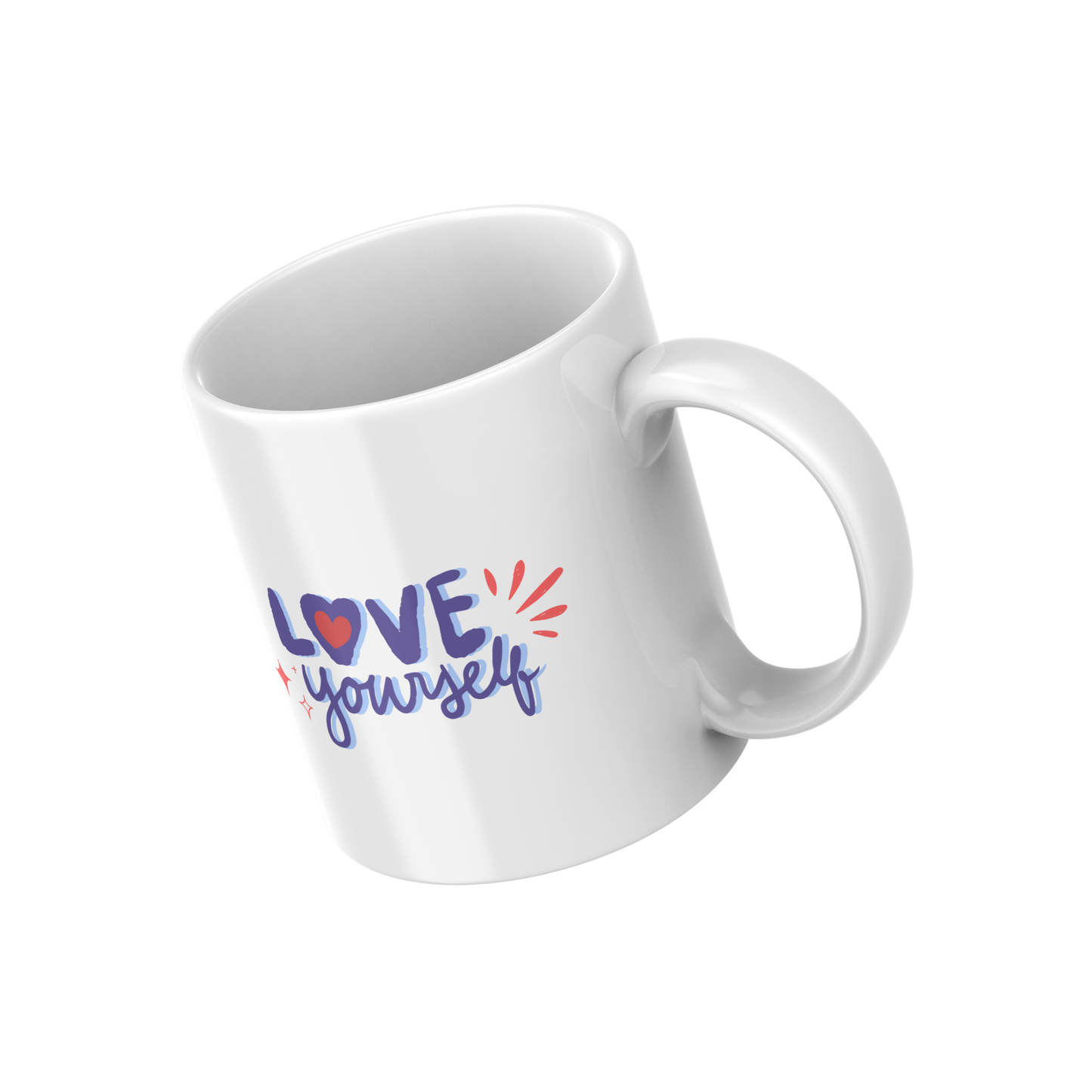Love Yourself – Self-Love & Empowerment Ceramic Mug 💜