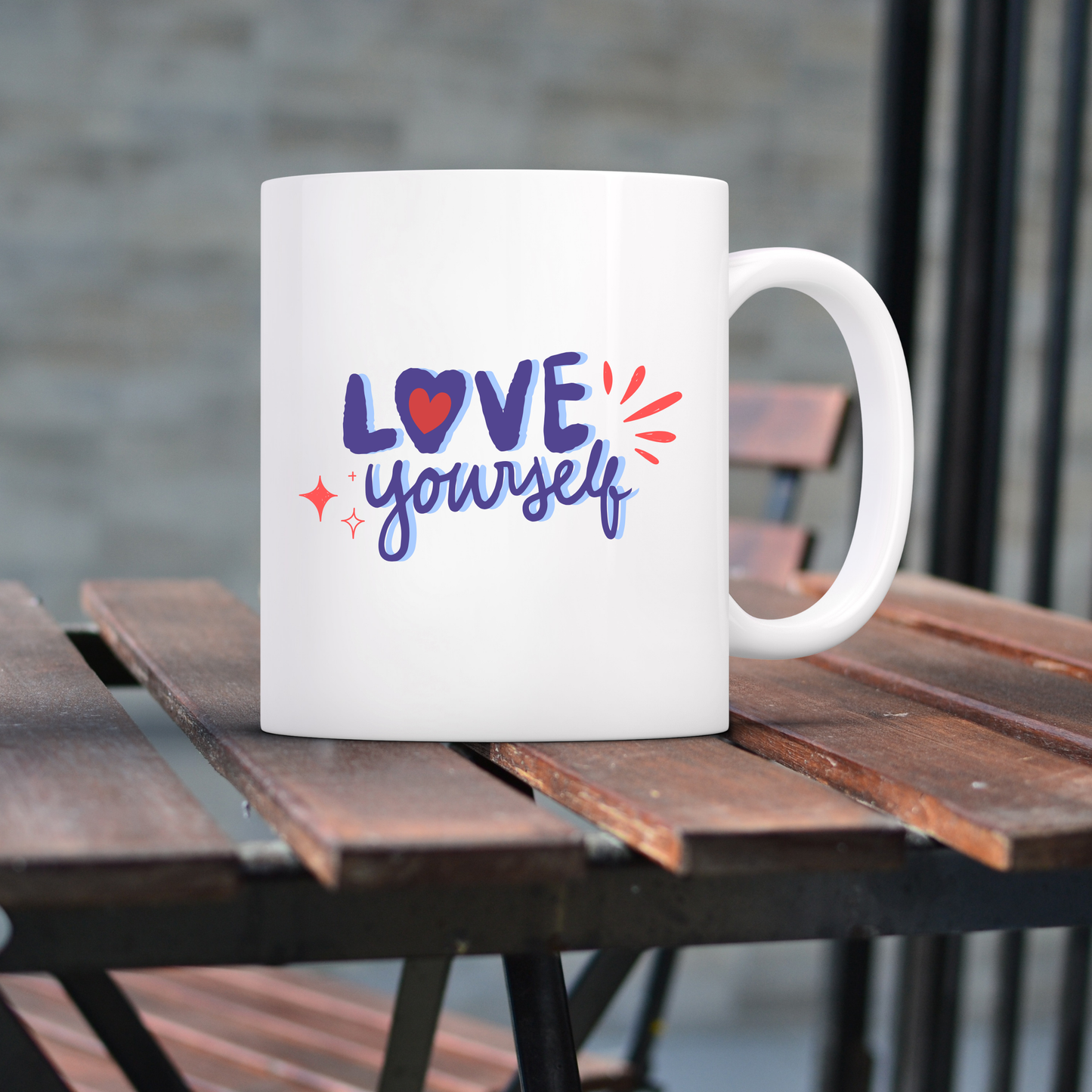 Love Yourself – Self-Love & Empowerment Ceramic Mug 💜