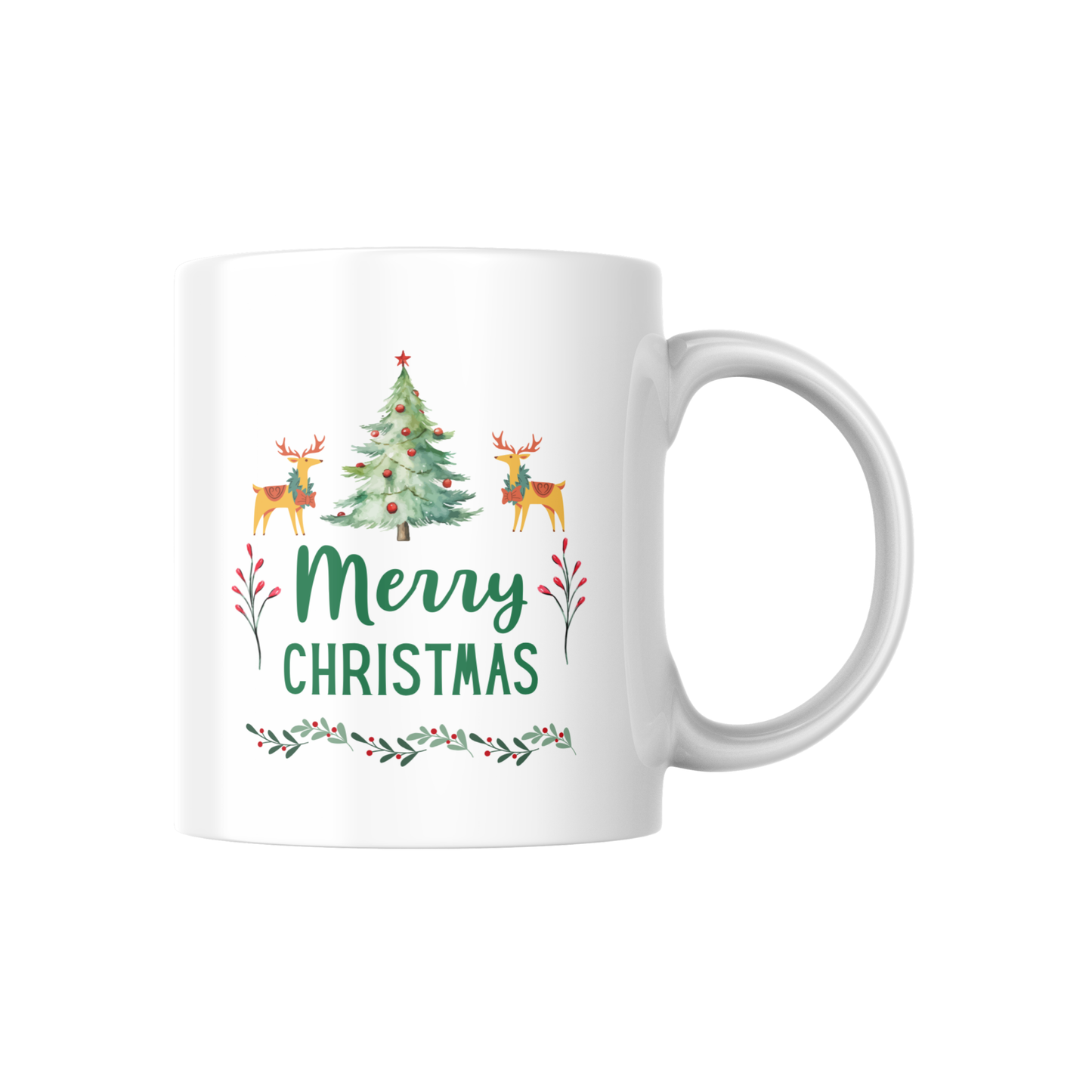 Merry Christmas Mugs 🎄 | Christmas Tree & Reindeer Designs for Festive Cheer 🦌