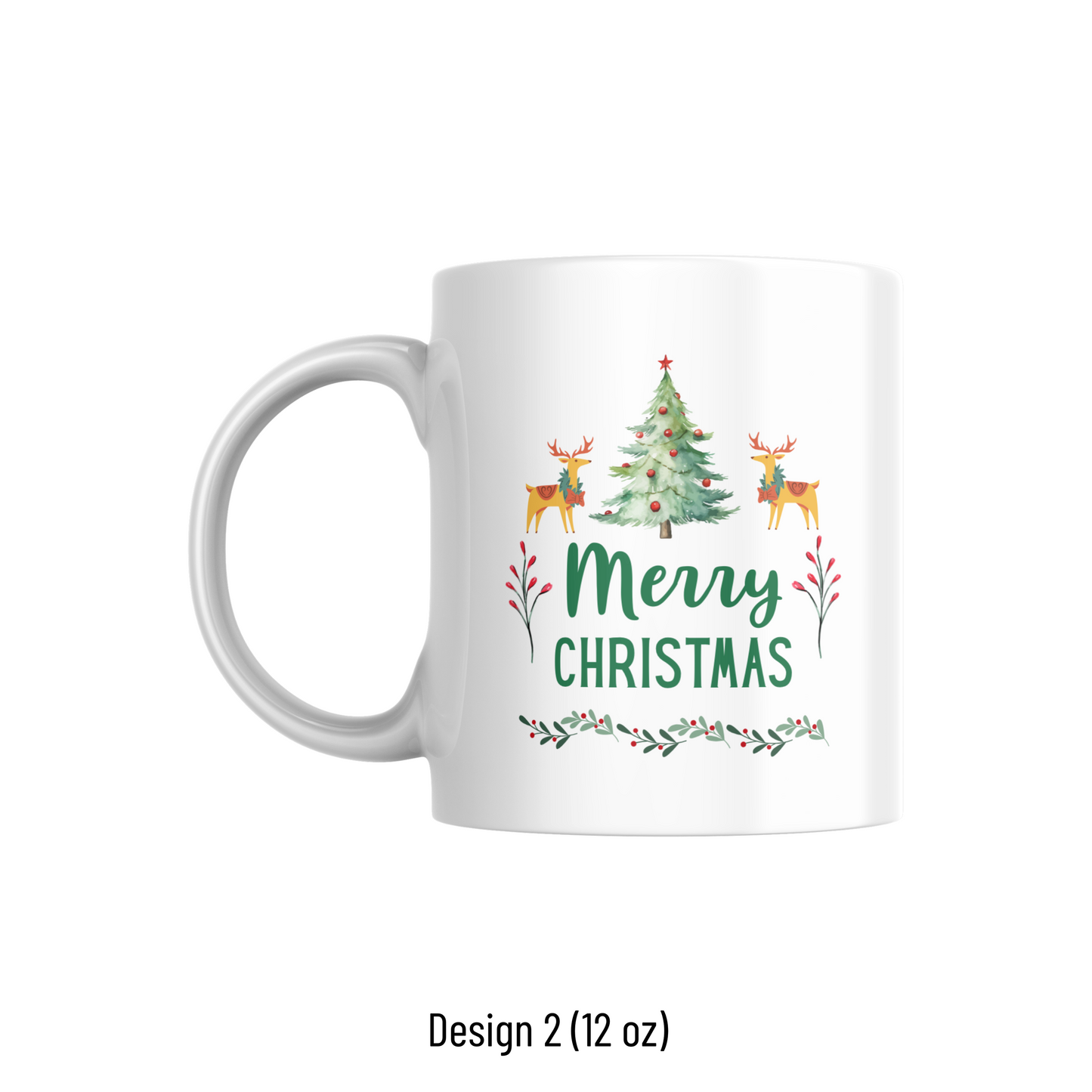 Merry Christmas Mugs 🎄 | Christmas Tree & Reindeer Designs for Festive Cheer 🦌