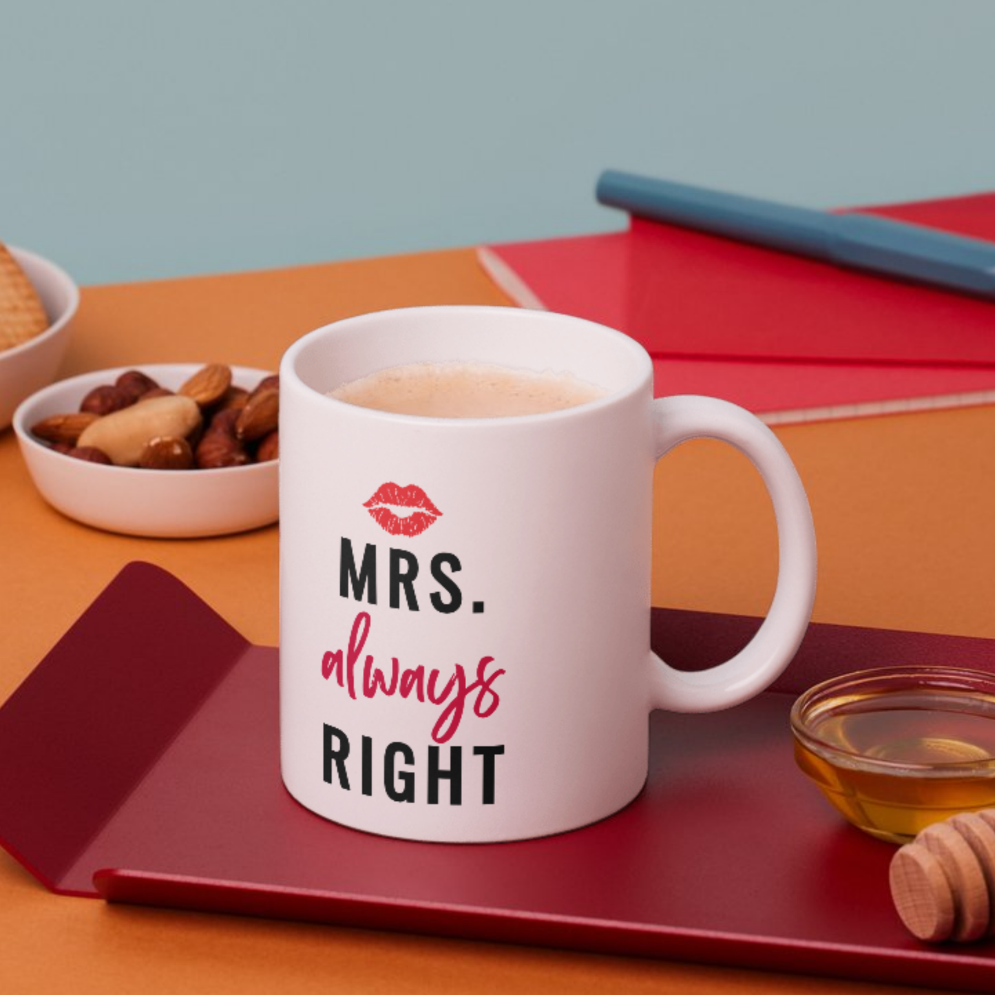 Mr. Right & Mrs. Always Right Mug Set ☕ | Funny Couples Gift for Lovebirds 💑